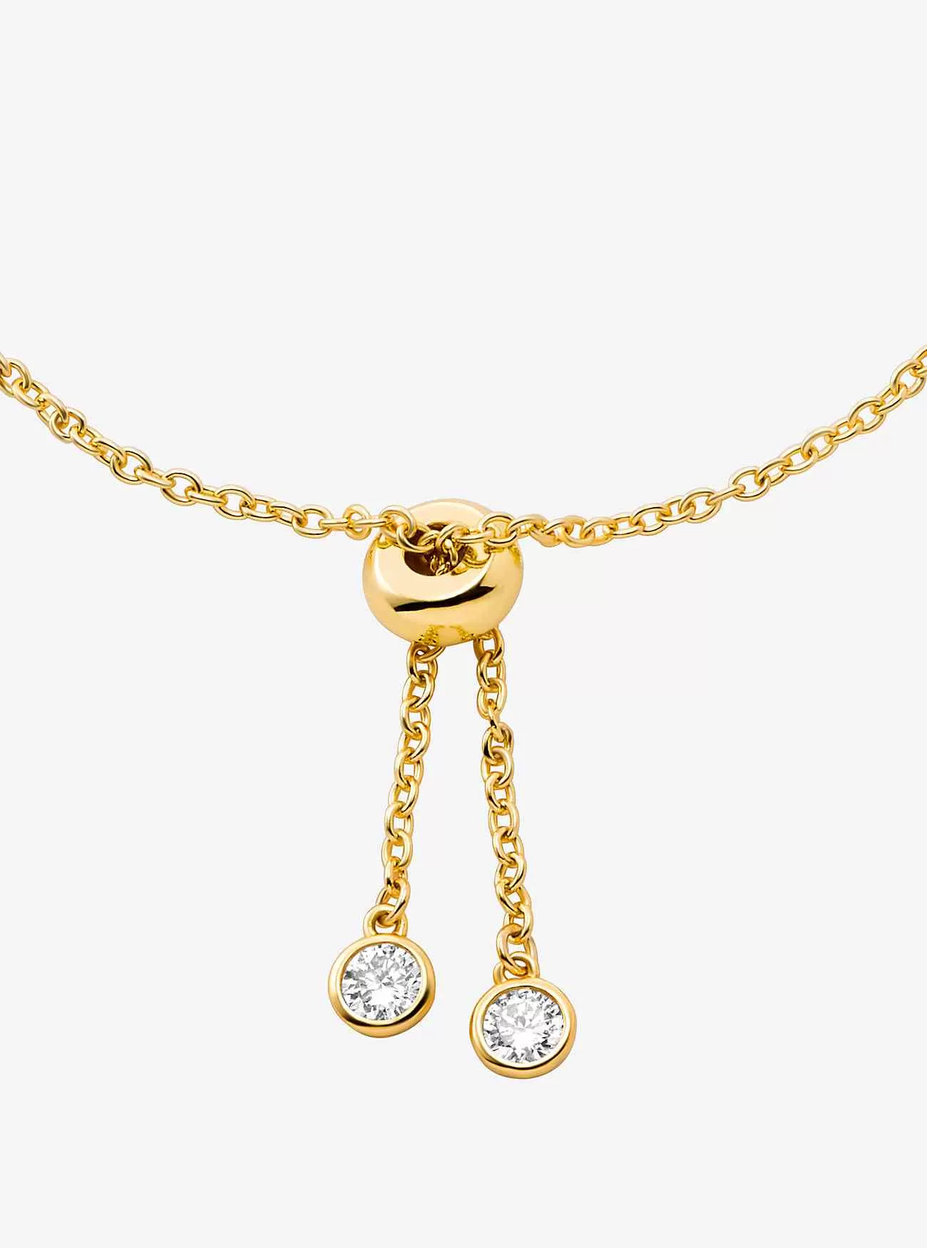 Ädelmetallpläterad Sterling Silver Bezel Slider Armband