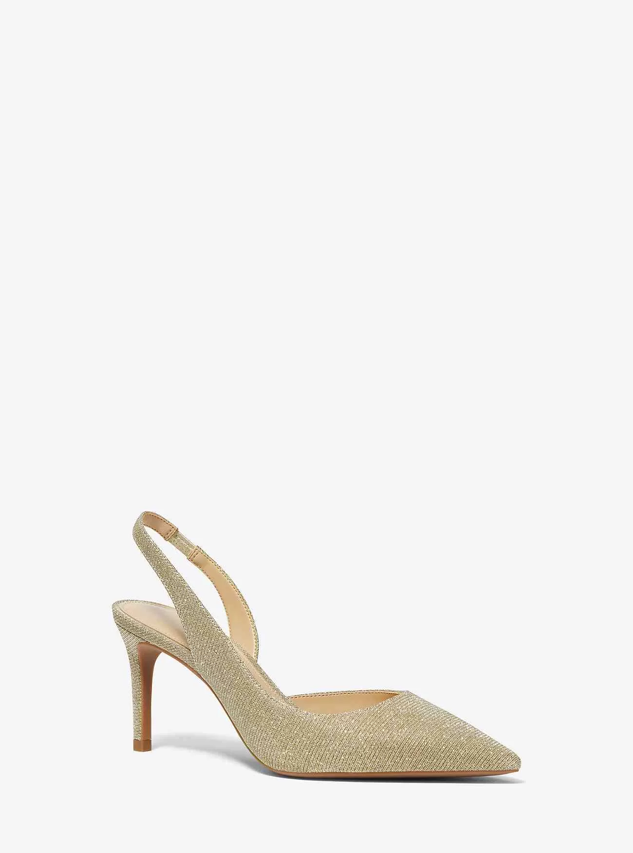 Alina Flex Glitter Chain Mesh Slingback Pump