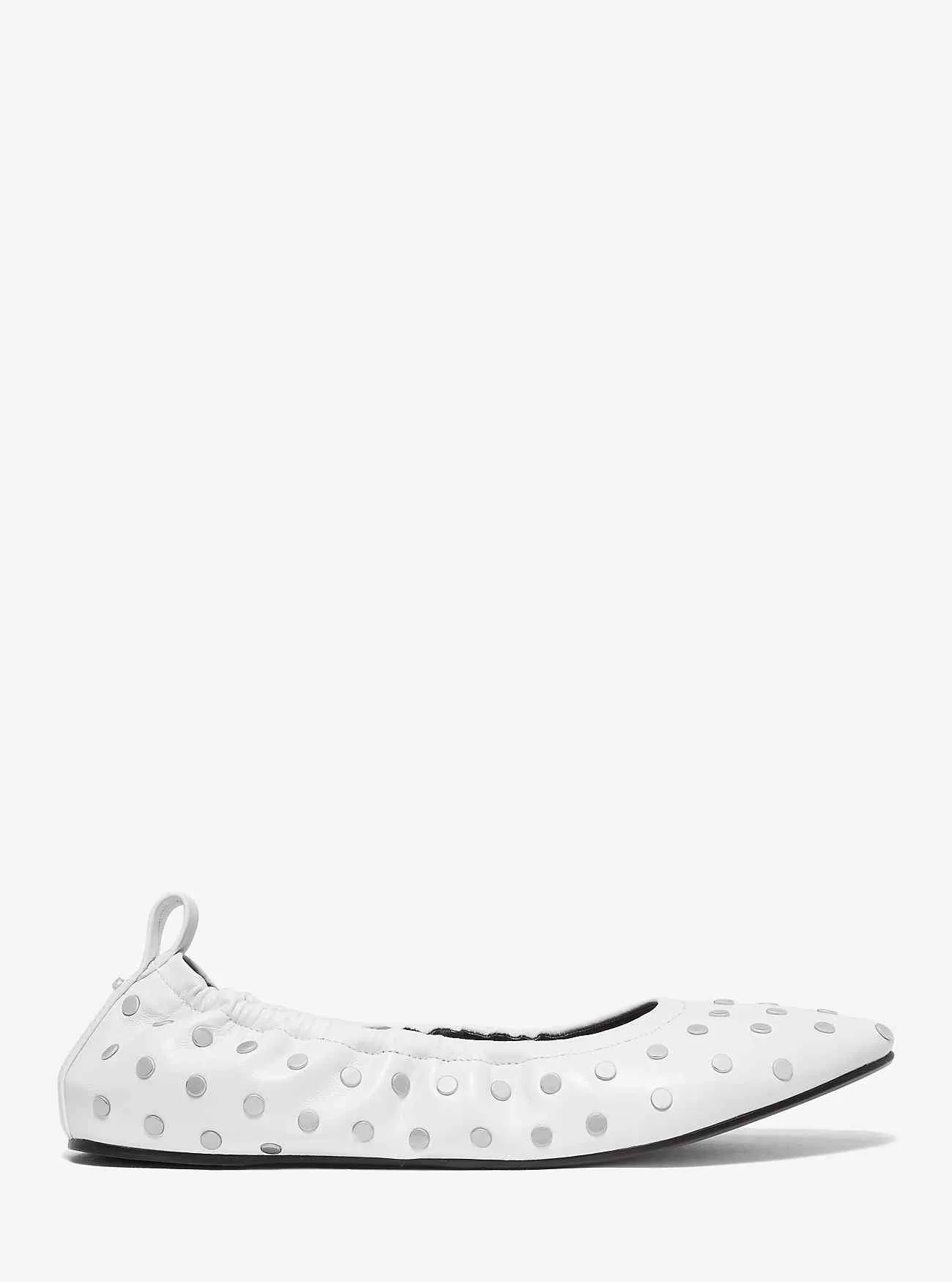 Amy Dubbade Läder Balett Flat