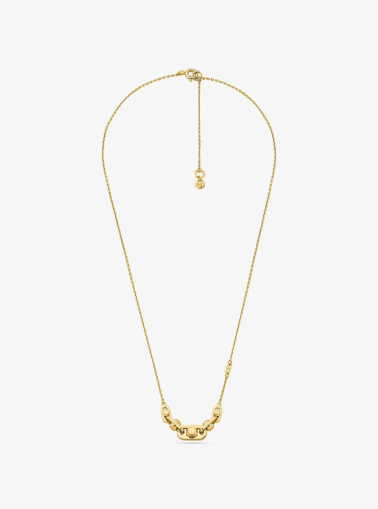 Astor ädelmetallpläterad Sterling Silver Link Halsband