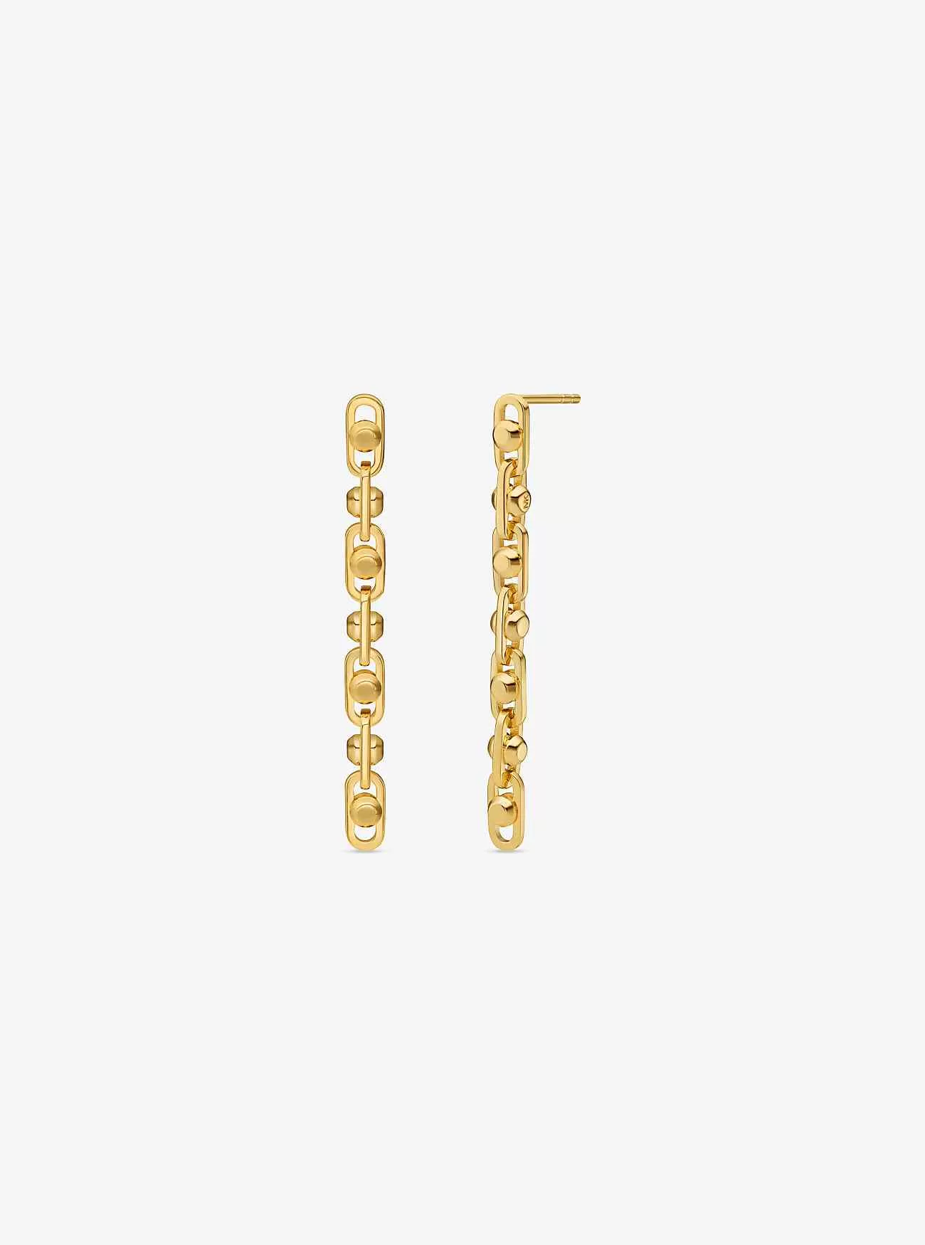 Astor ädelmetallpläterade Sterling Silver Link Drop örhängen