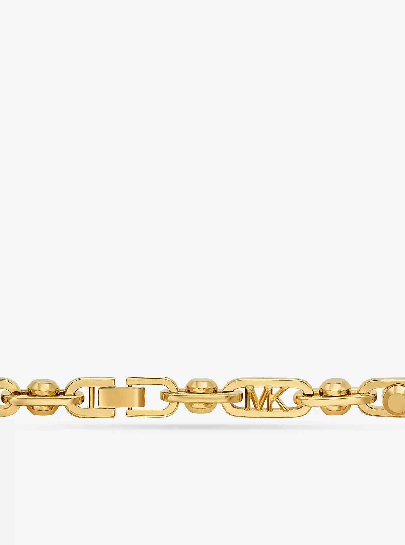 Astor stort ädelmetallpläterat mässingslänkhalsband