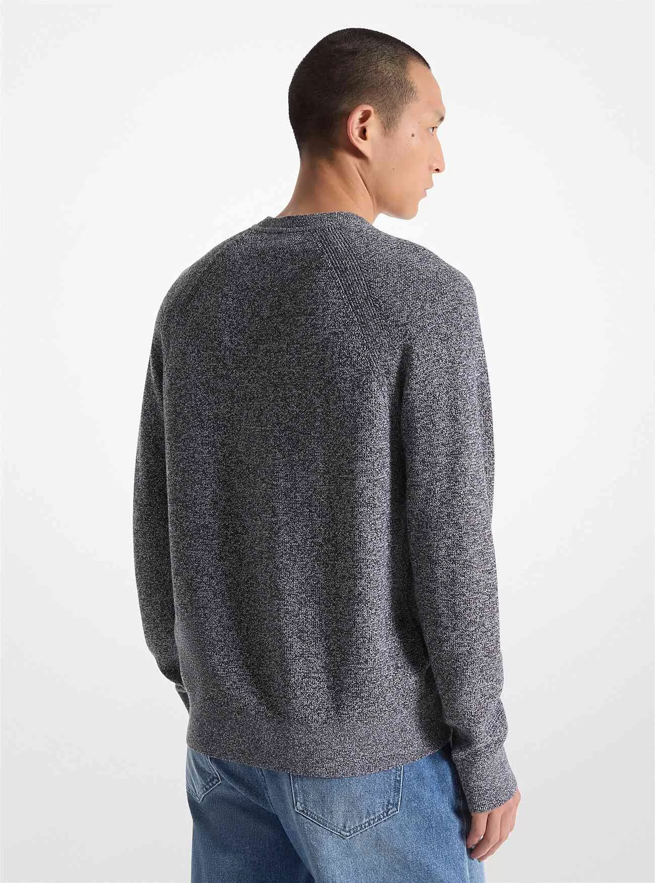 Bomullströja med rund hals