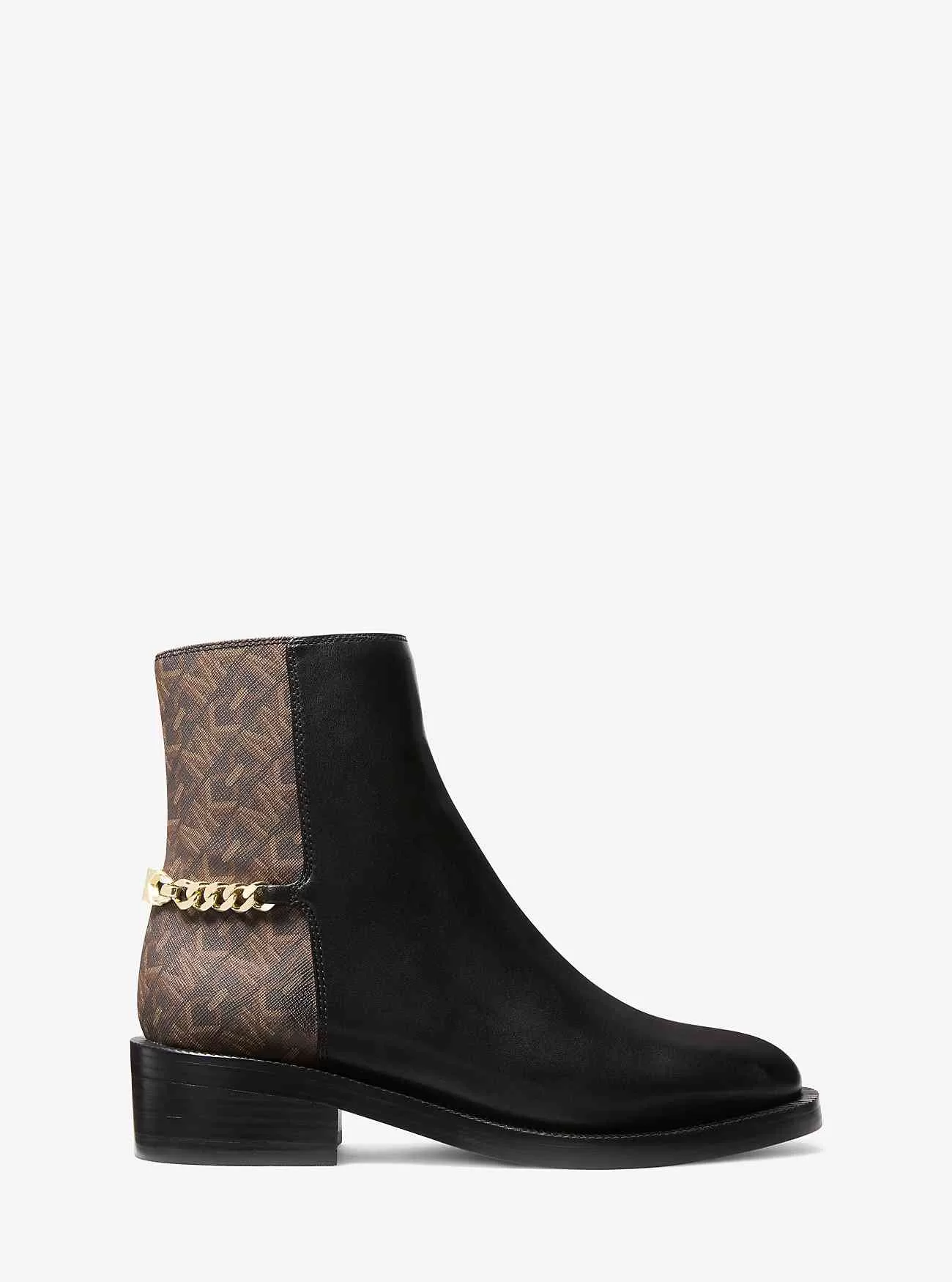 Carlisle läder och Empire Monogram Ankel Boot