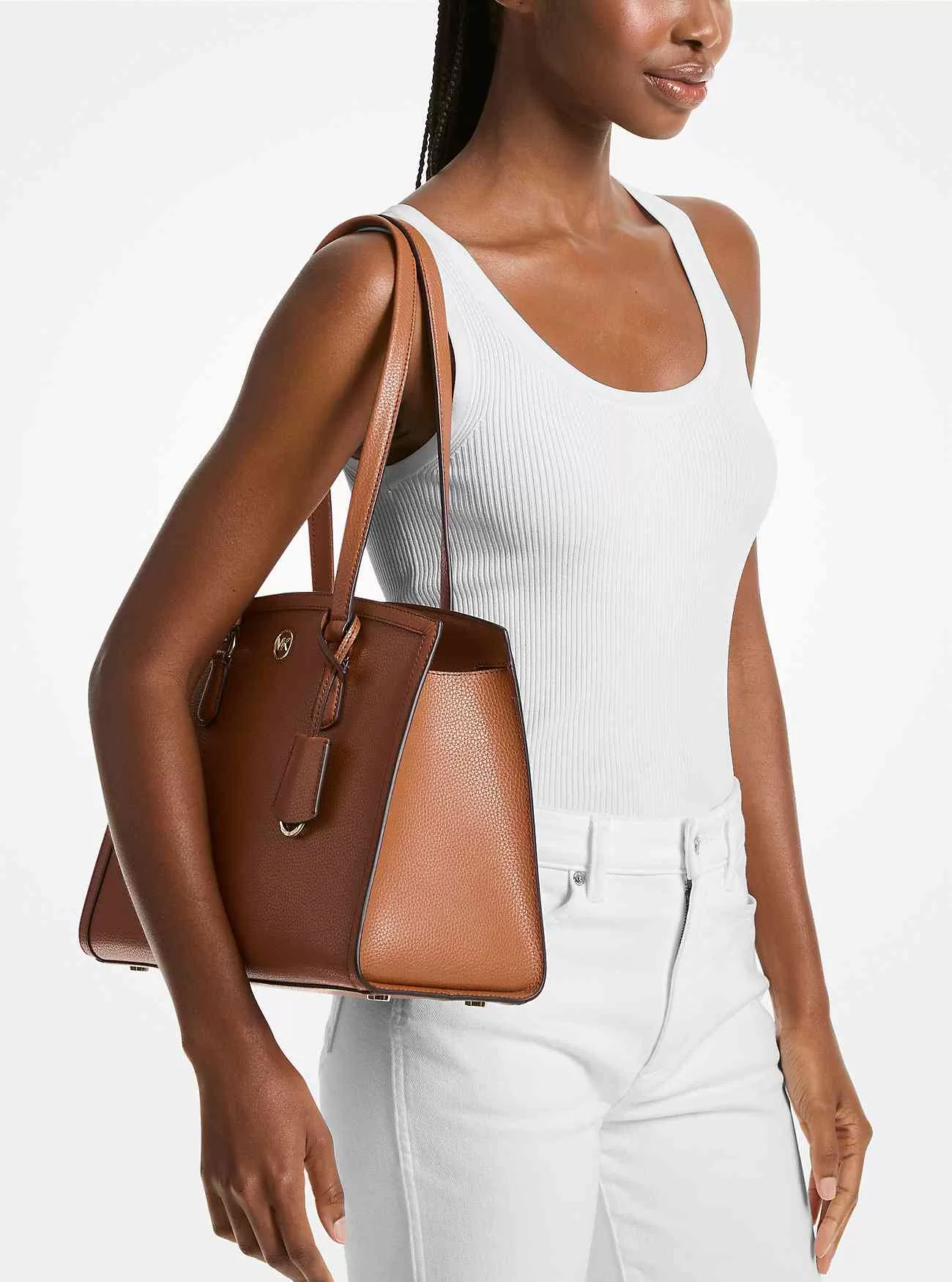 Chantal Medium Pebbled Läder Tygväska Chantal Medium Pebbled Läder Tygväska