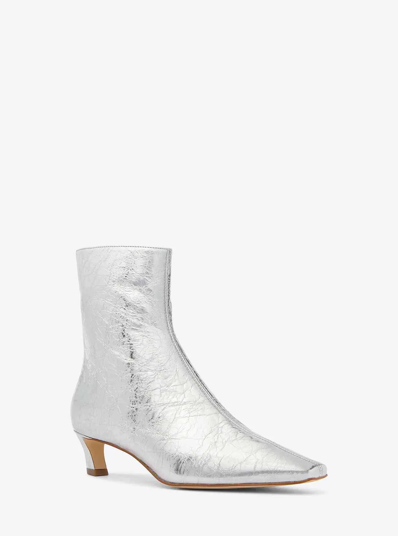 Cosmo Crackled Metallic Läder Boot