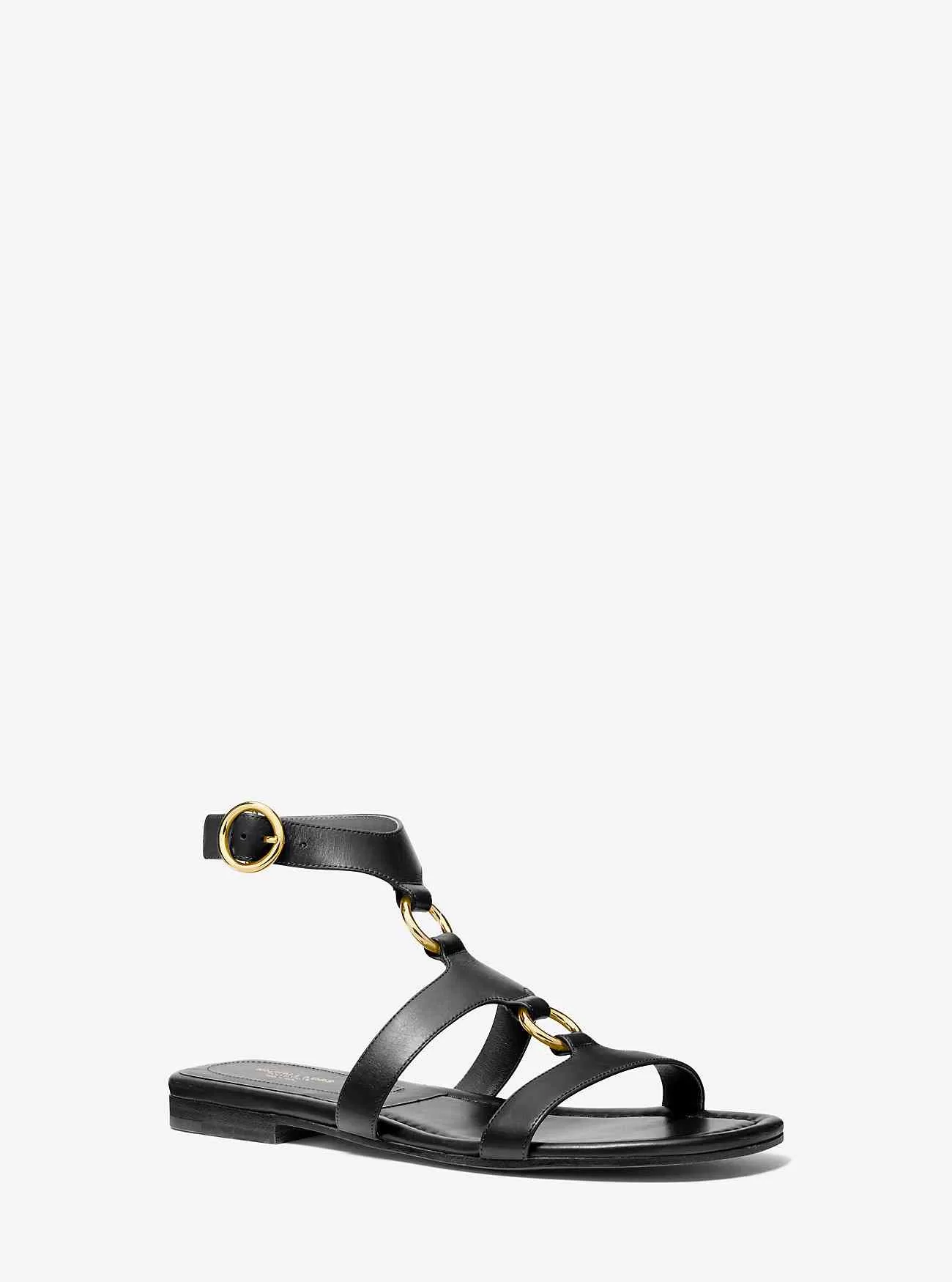 Dammig Ring Läder Sandal