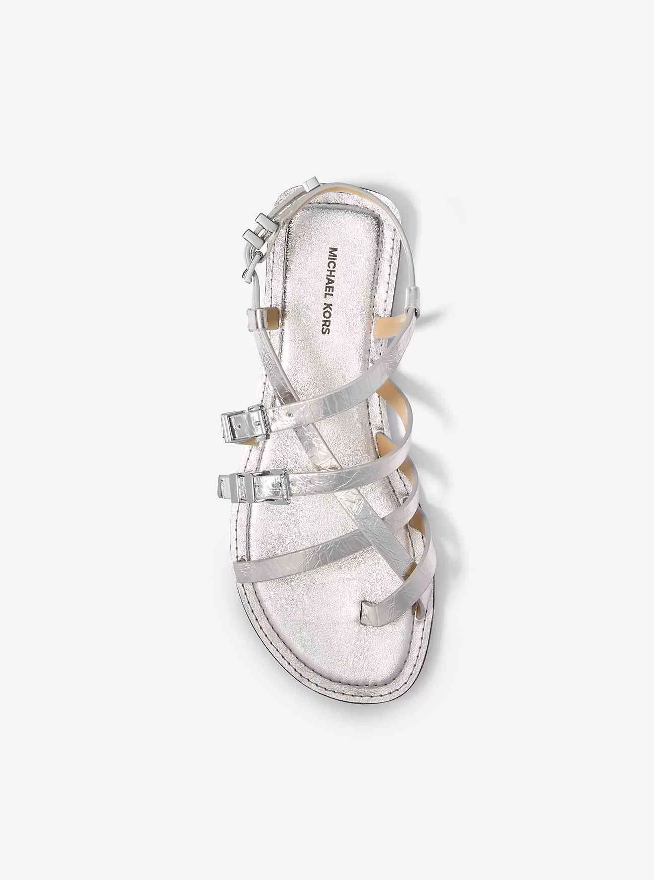 Darrington Crackled Metallic Läder Sandal Darrington Crackled Metallic Läder Sandal