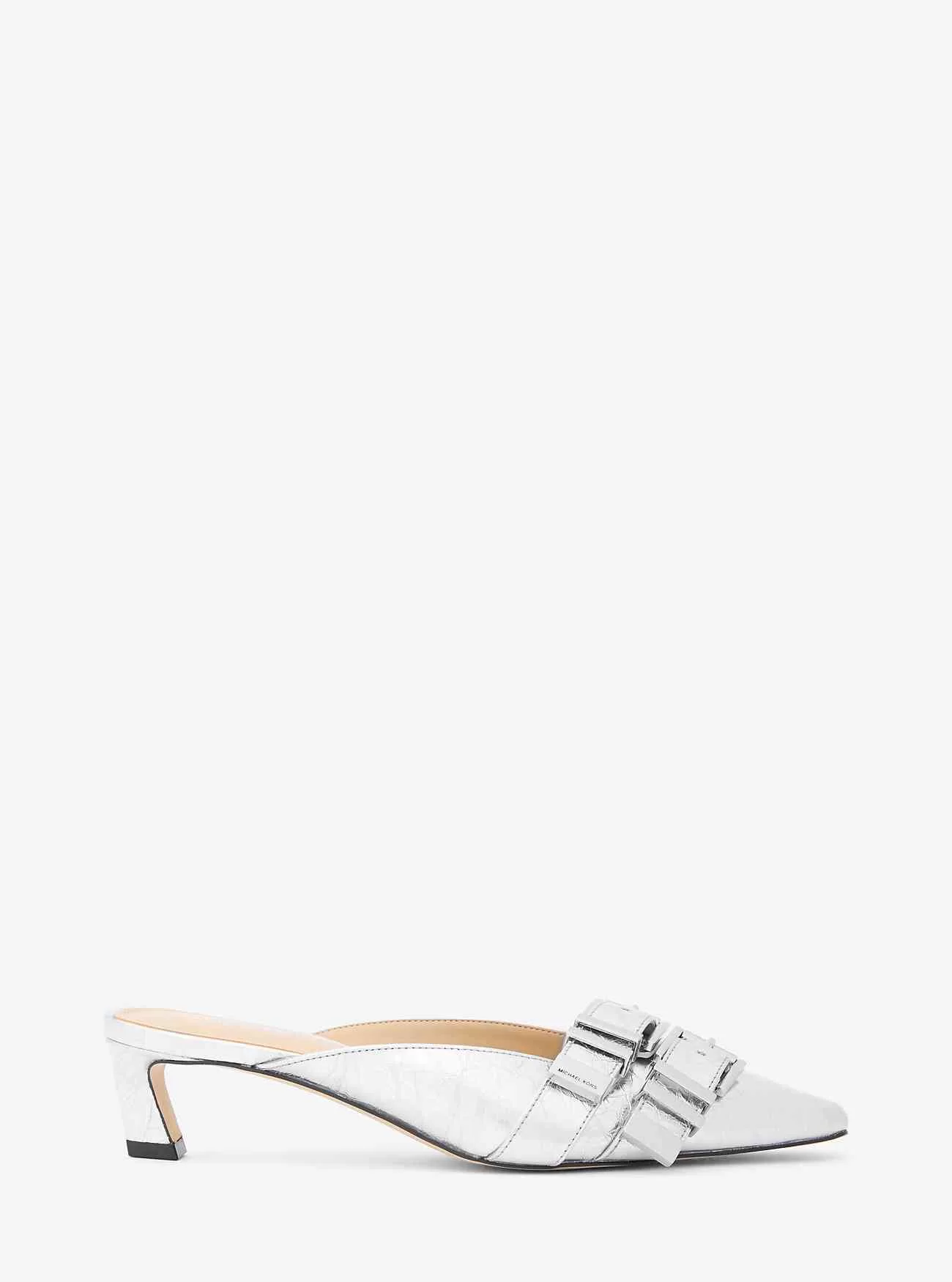 Darrington Crackled Metallic Leather Mule