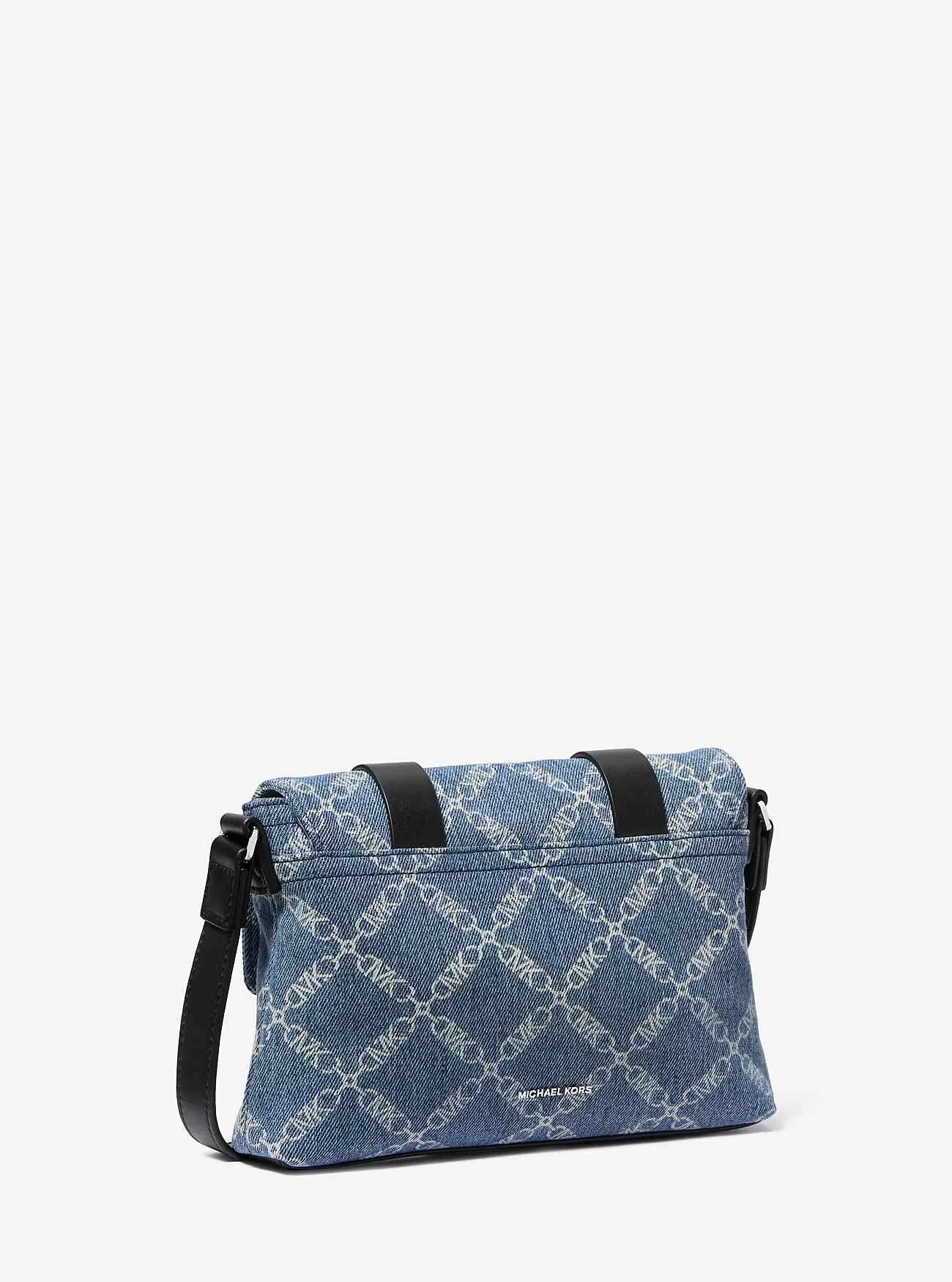 Darrington Mini Empire Diamond Jacquard Denim Crossbody-väska Darrington Mini Empire Diamond Jacquard Denim Crossbody-väska