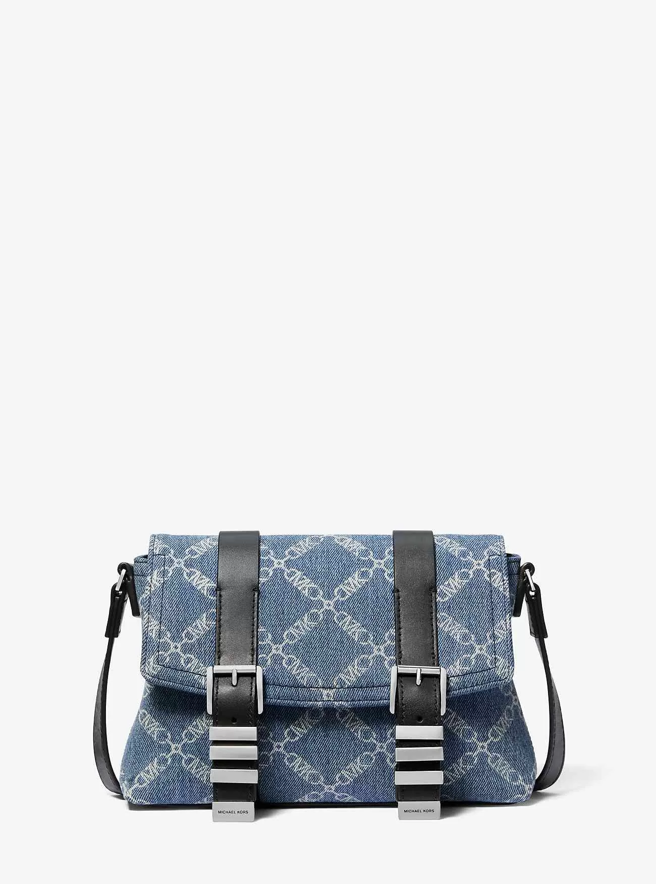 Darrington Mini Empire Diamond Jacquard Denim Crossbody-väska