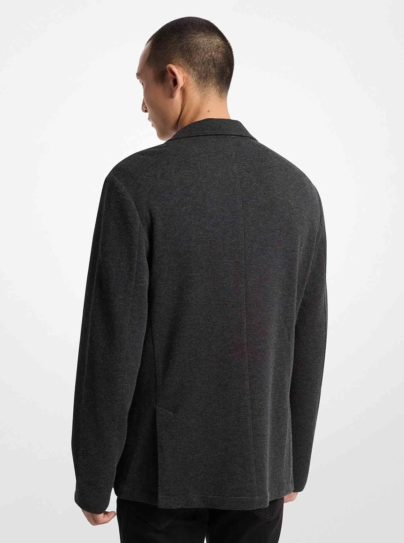 Double Face Cotton Blend Blazer