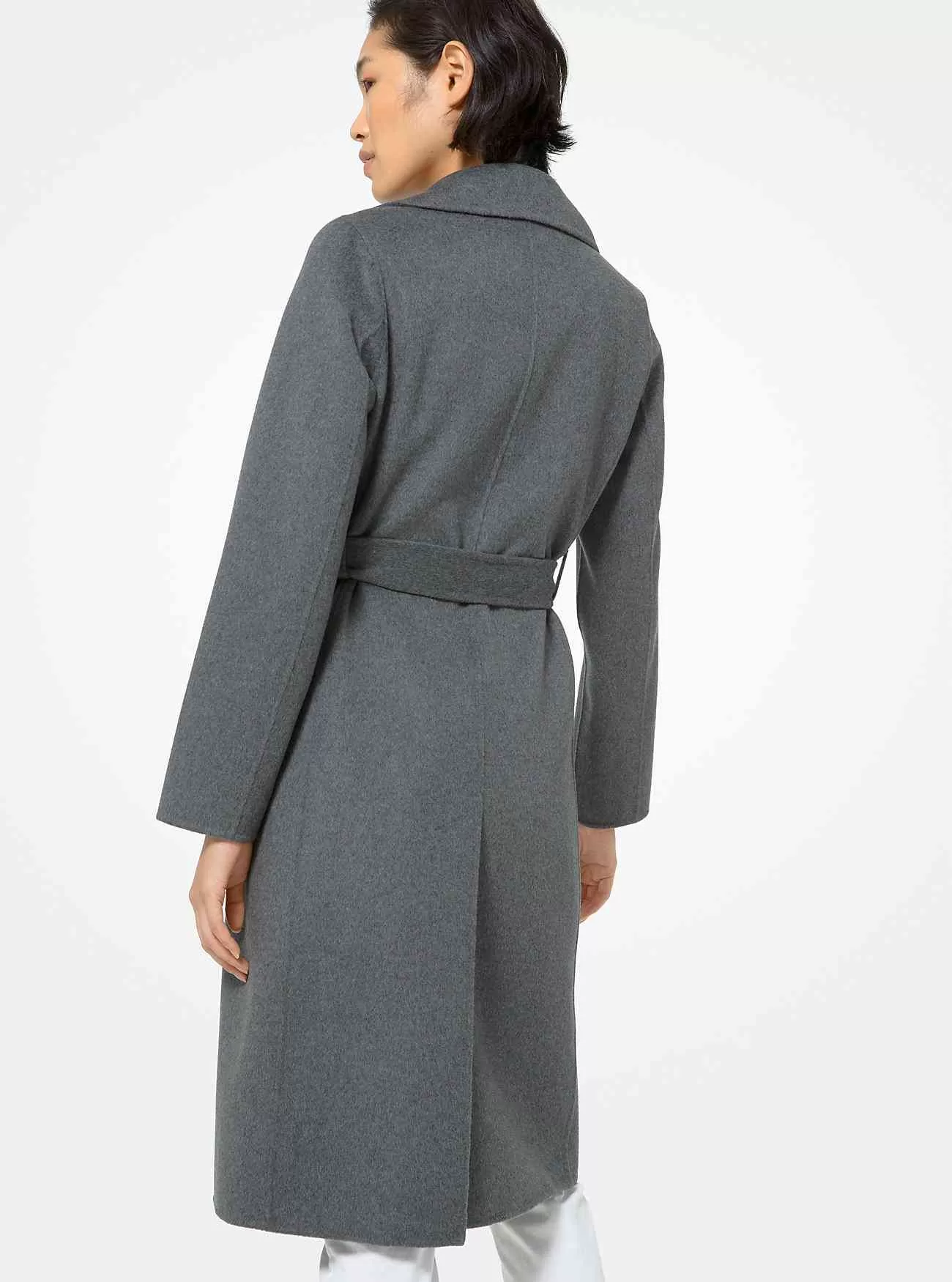 Double Face Wool Blend Robe Coat