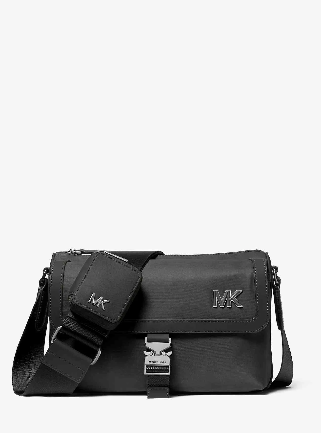 Eli Nylon Messenger Bag med dragkedja
