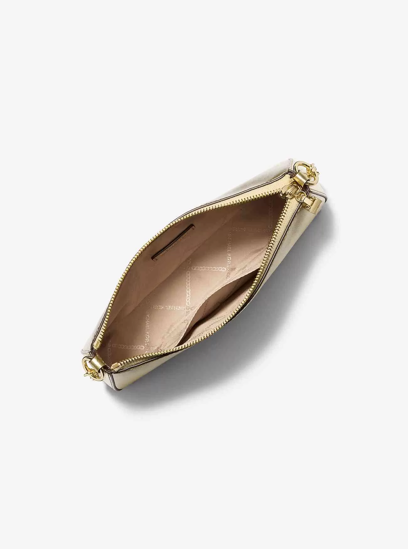 Empire Medium Metallic Läder Chain-Link Pochette