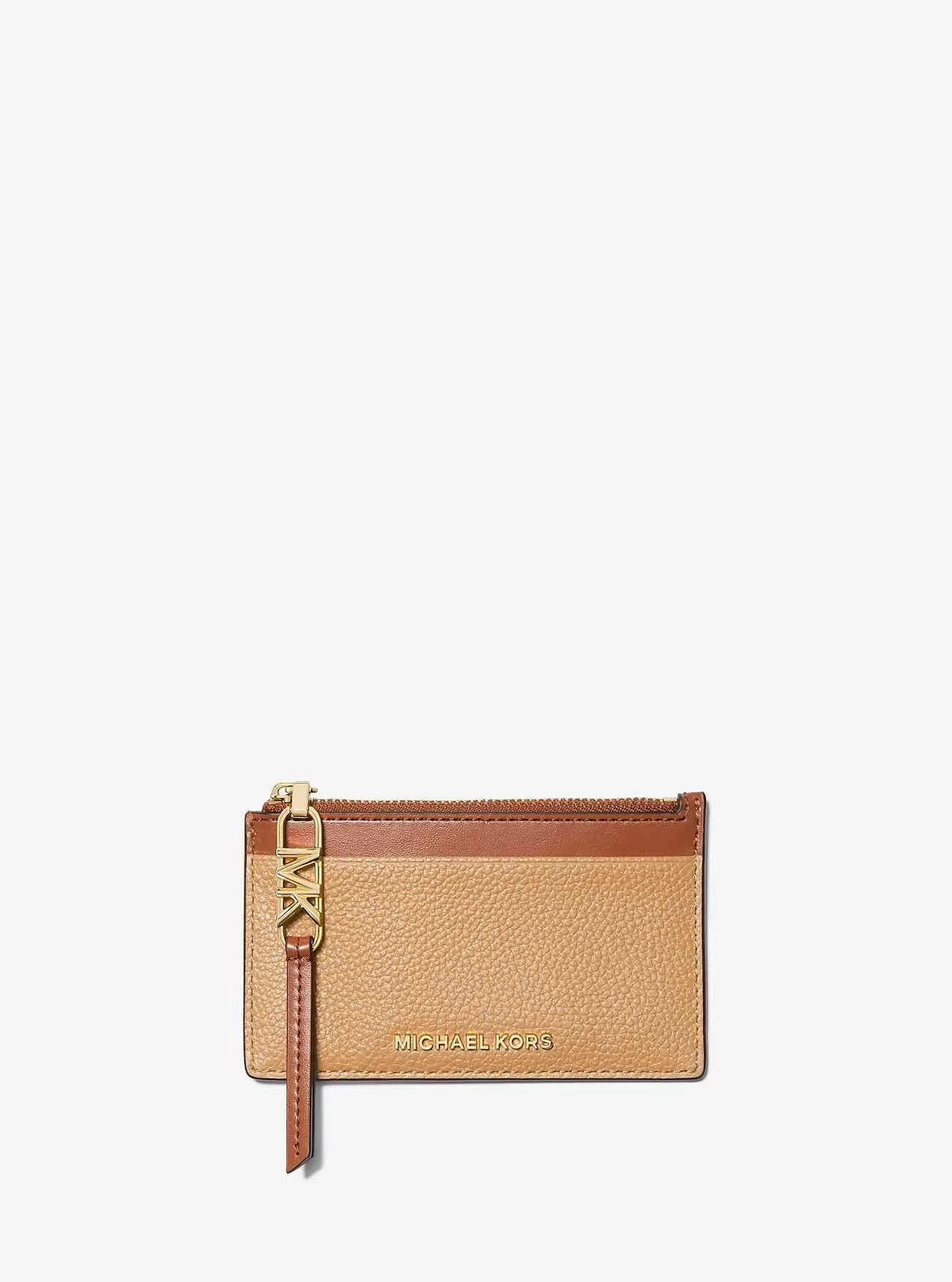 Empire Small Two-Tone Pebbled Leather Card-fodral