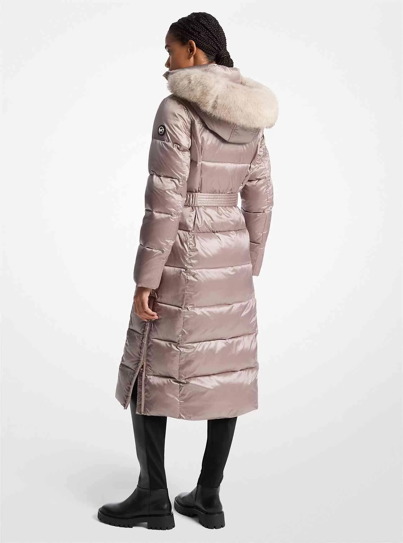 Faux Fur Trim Quilted Puffer Coat Faux Fur Trim Quilted Puffer Coat