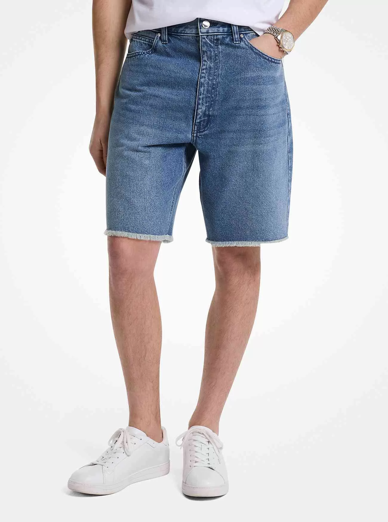 Frayed jeansshorts