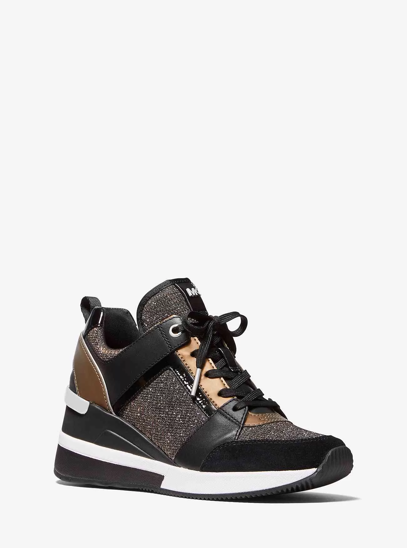 Georgie Chain-Mesh och Läder Trainer