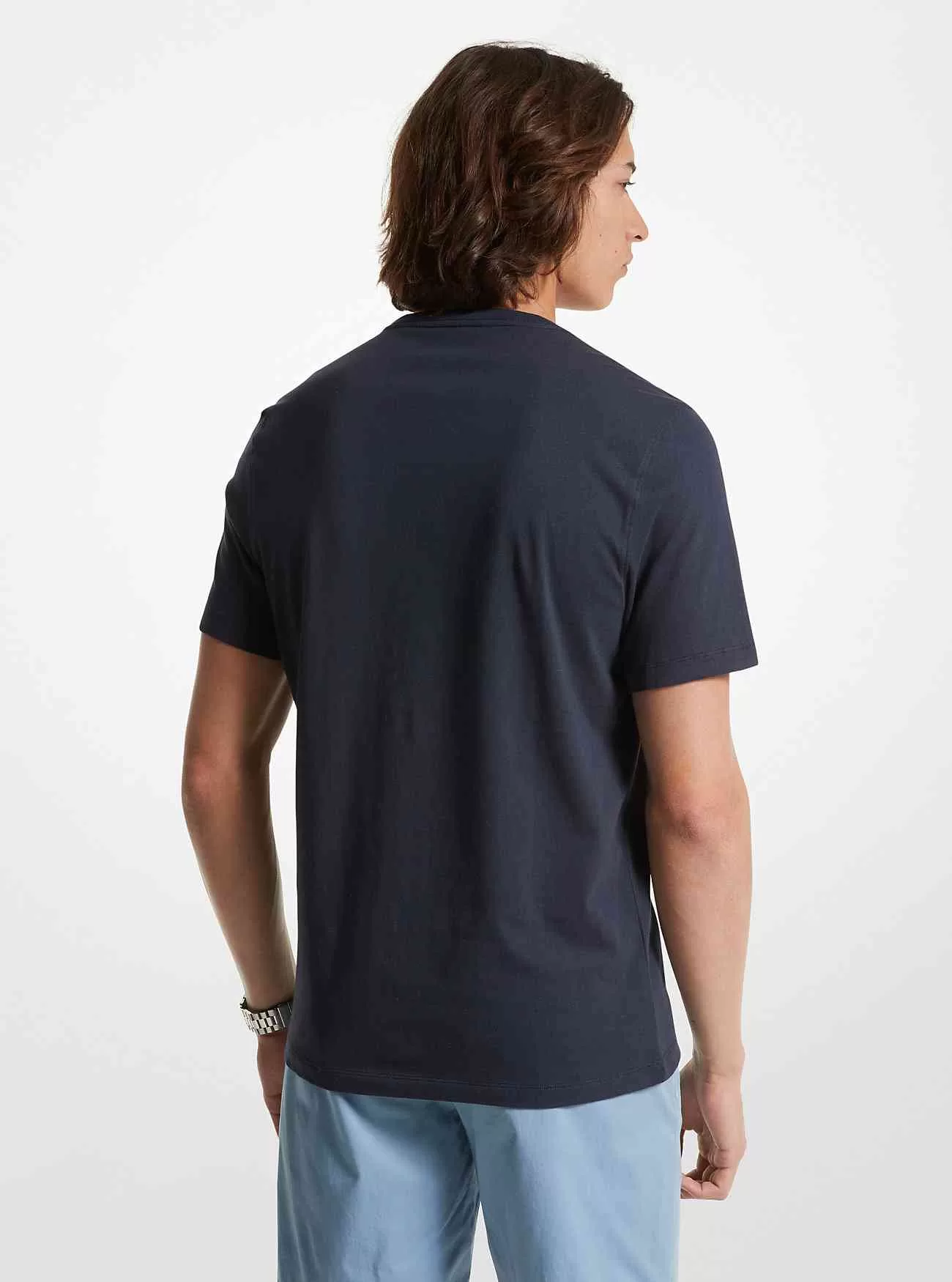 Grafisk T-shirt i bomull med logotyp