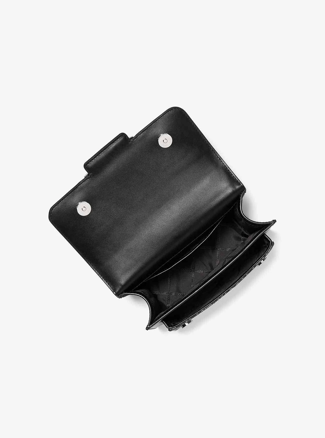 Heather Large Metallic Empire Signature-logotyp Axelväska