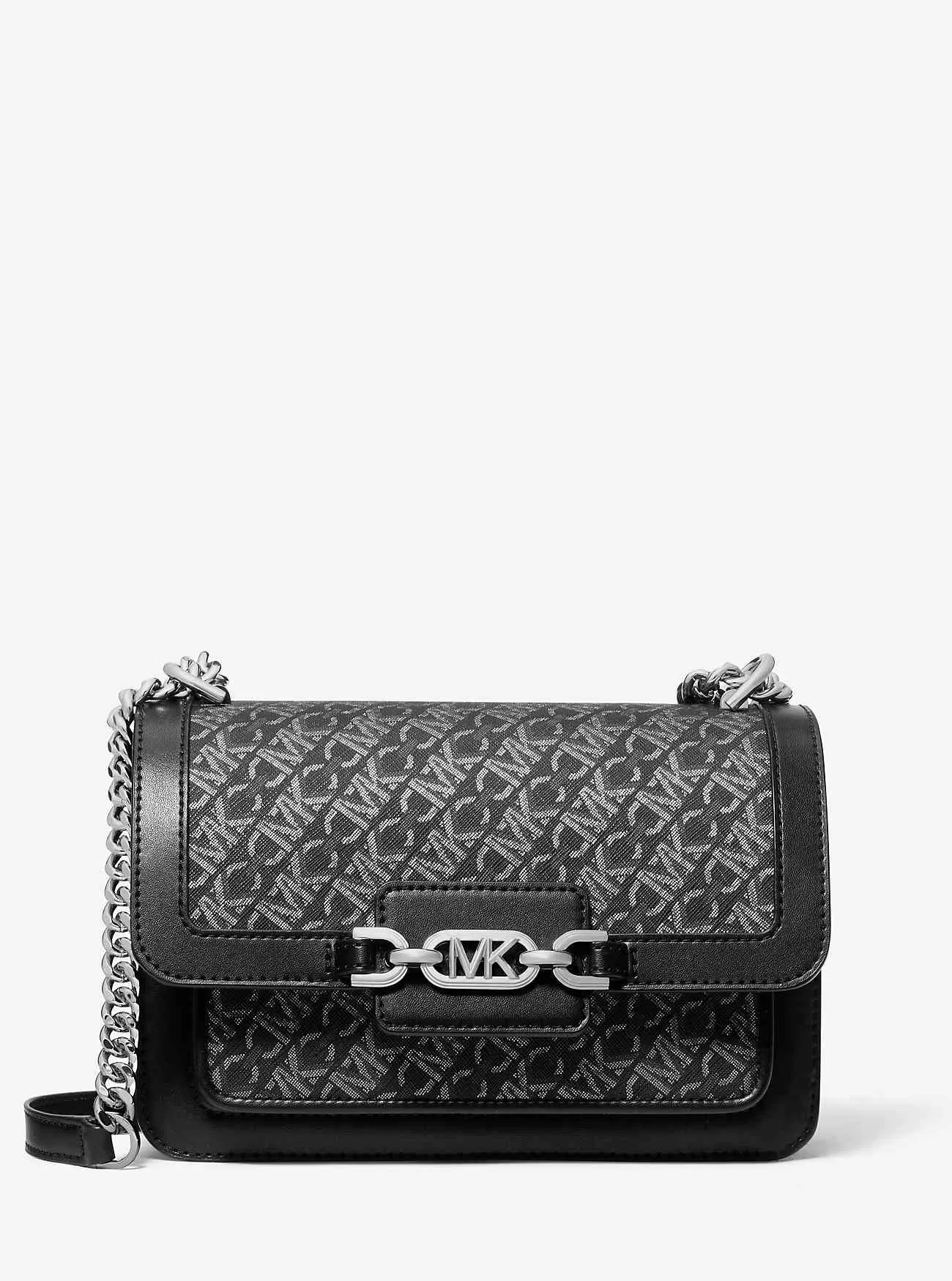 Heather Large Metallic Empire Signature-logotyp Axelväska