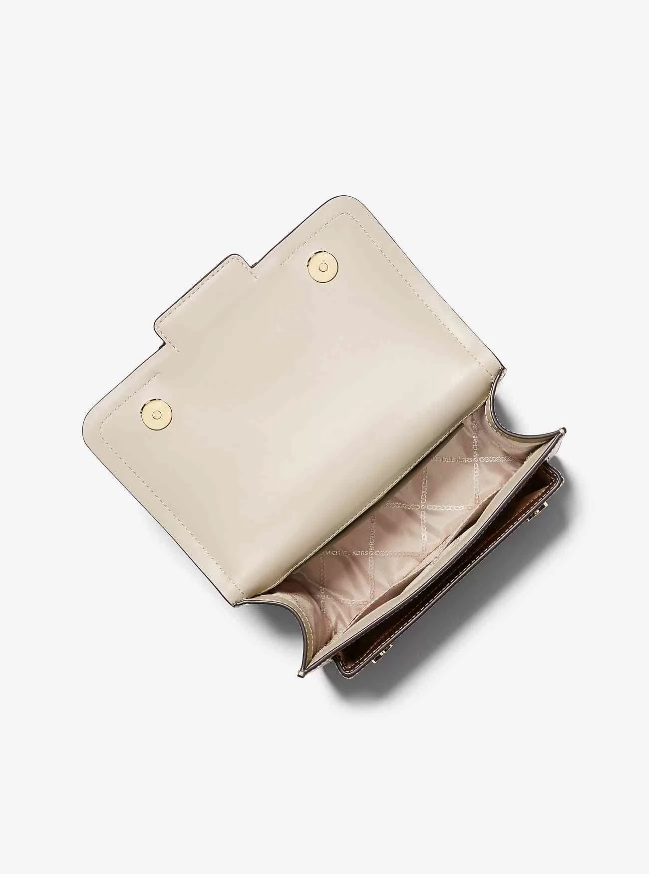 Heather Stor axelväska i metalliskt läder