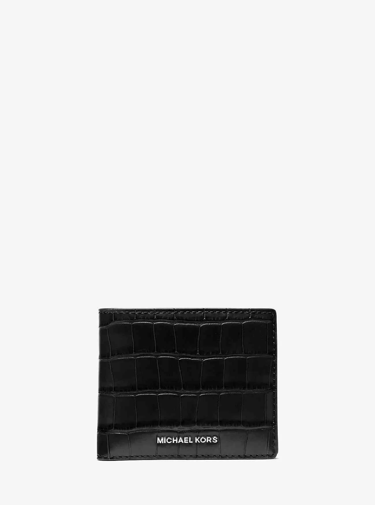 Hudson Crocodile Embossed Läder Billfold-plånbok