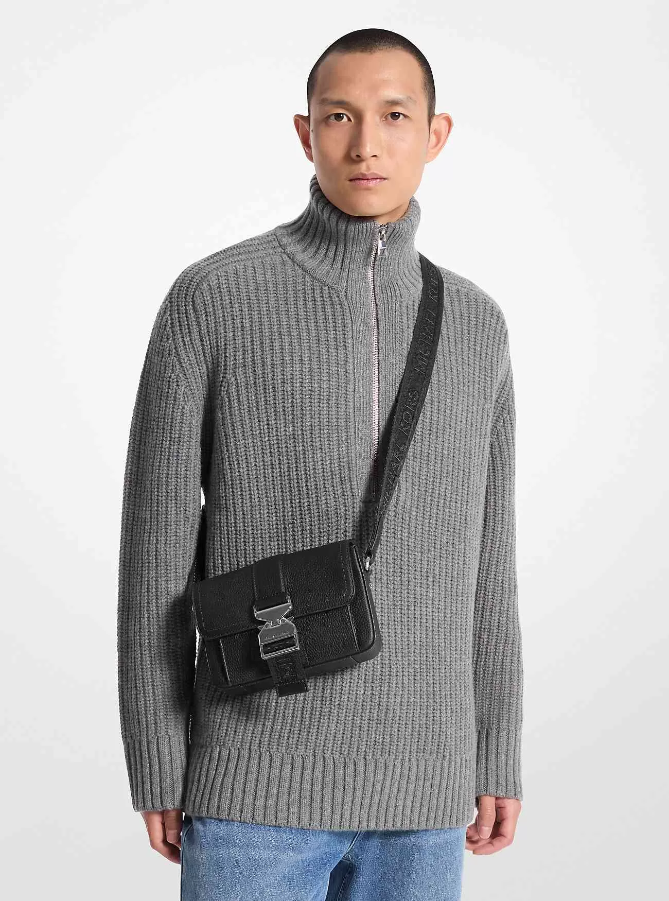 Hudson Pebbled Läder Crossbody-väska Hudson Pebbled Läder Crossbody-väska