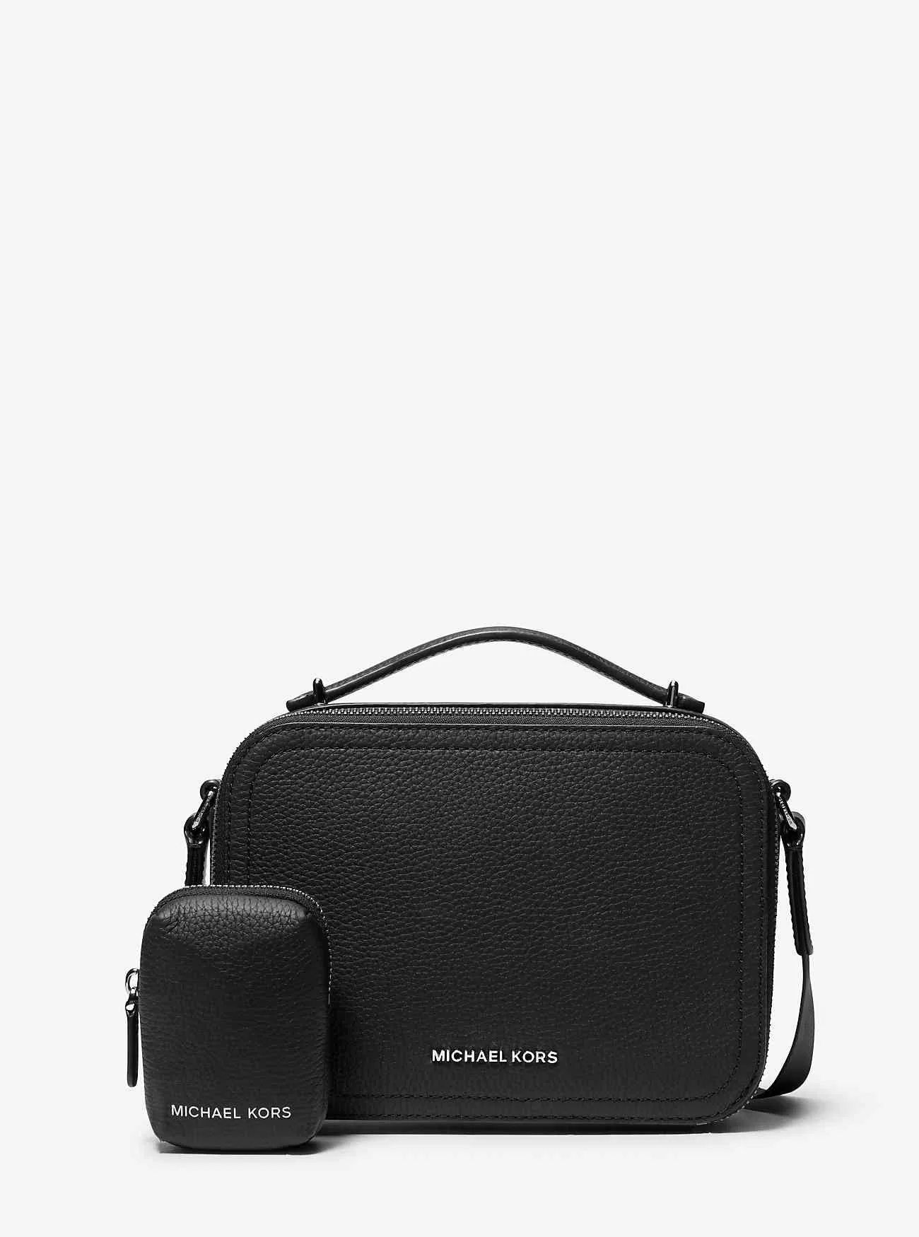 Hudson Pebbled Läder Crossbody-väska