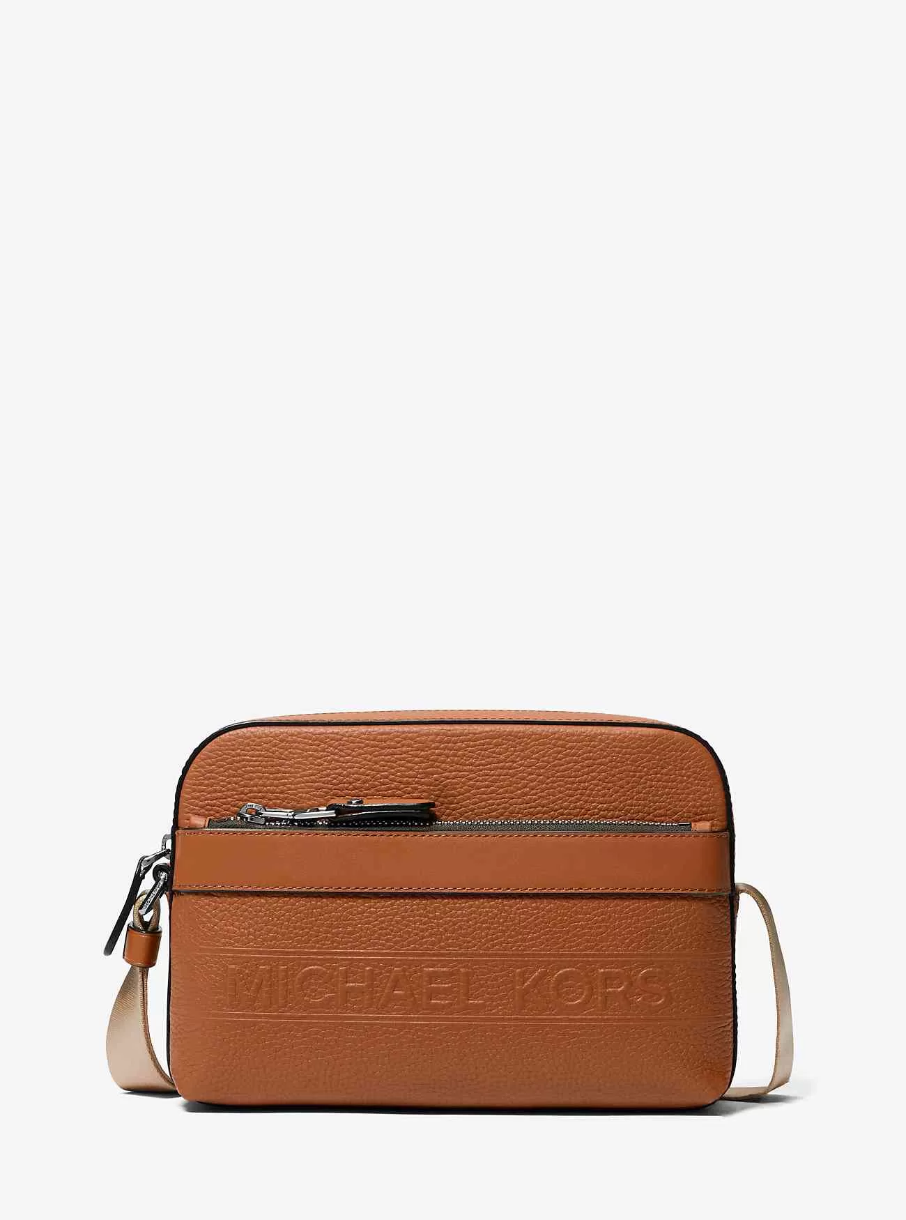 Hudson Pebbled Leather Utility Crossbody-väska