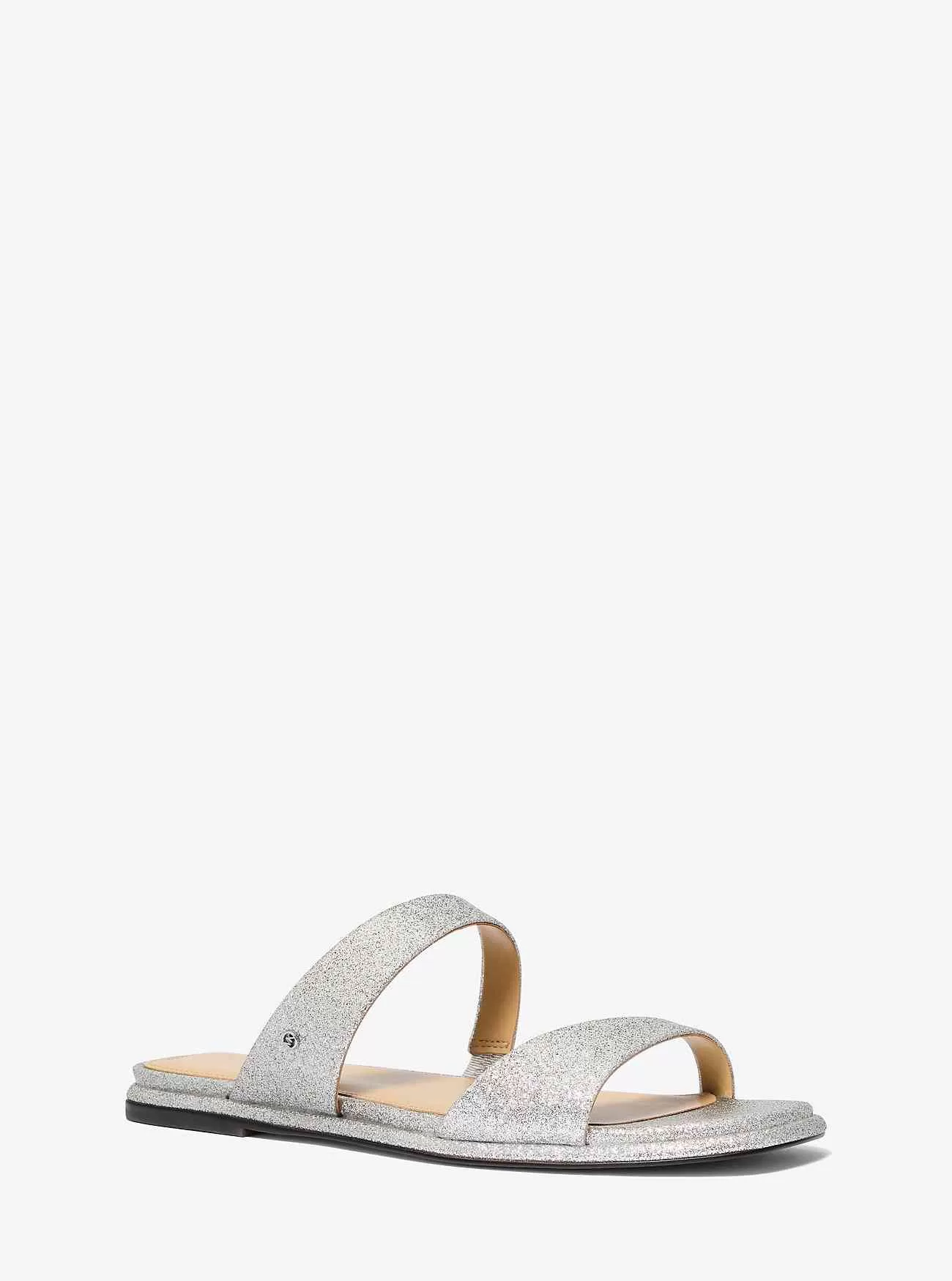 Jaida glitterutsmyckad lädersandal