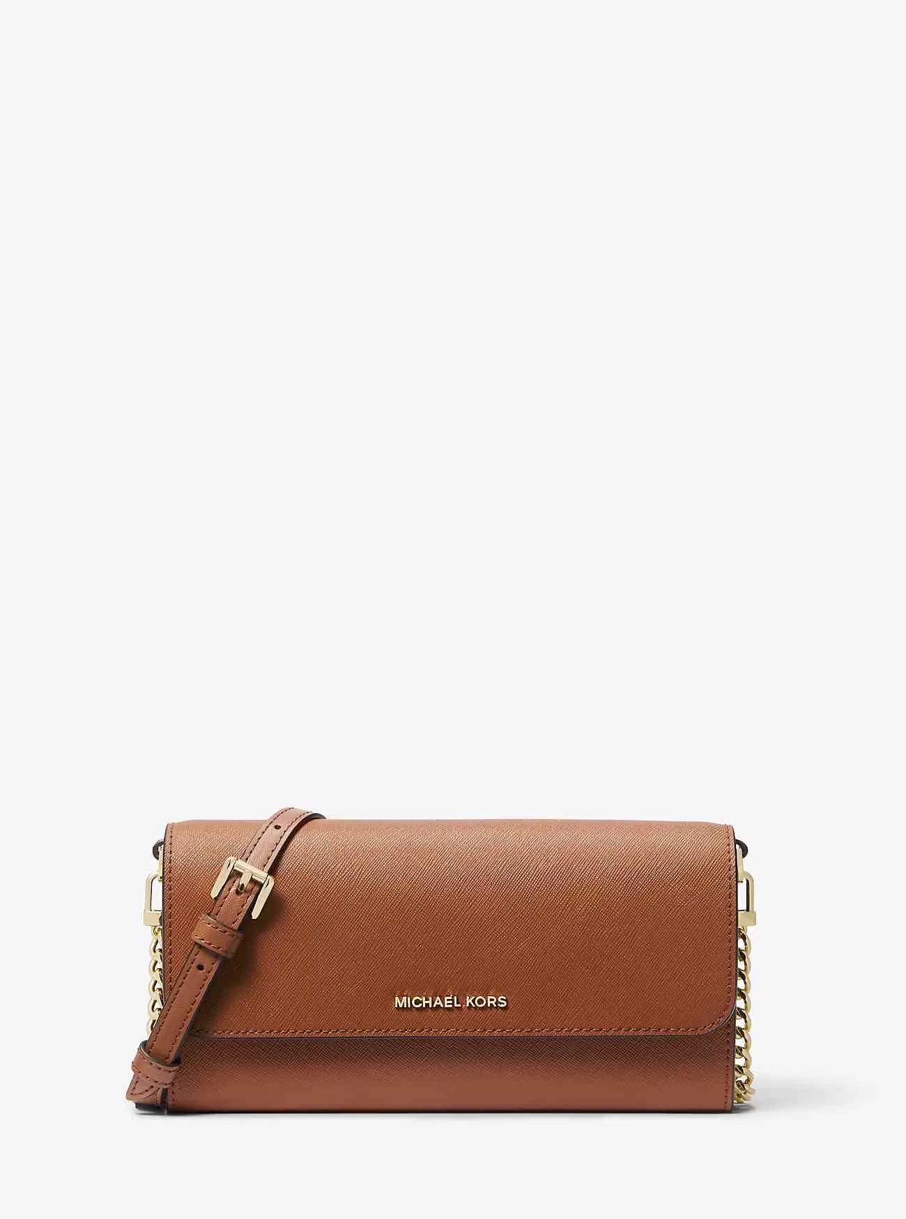 Jet Set Large Saffiano Leather Convertible Crossbody Bag