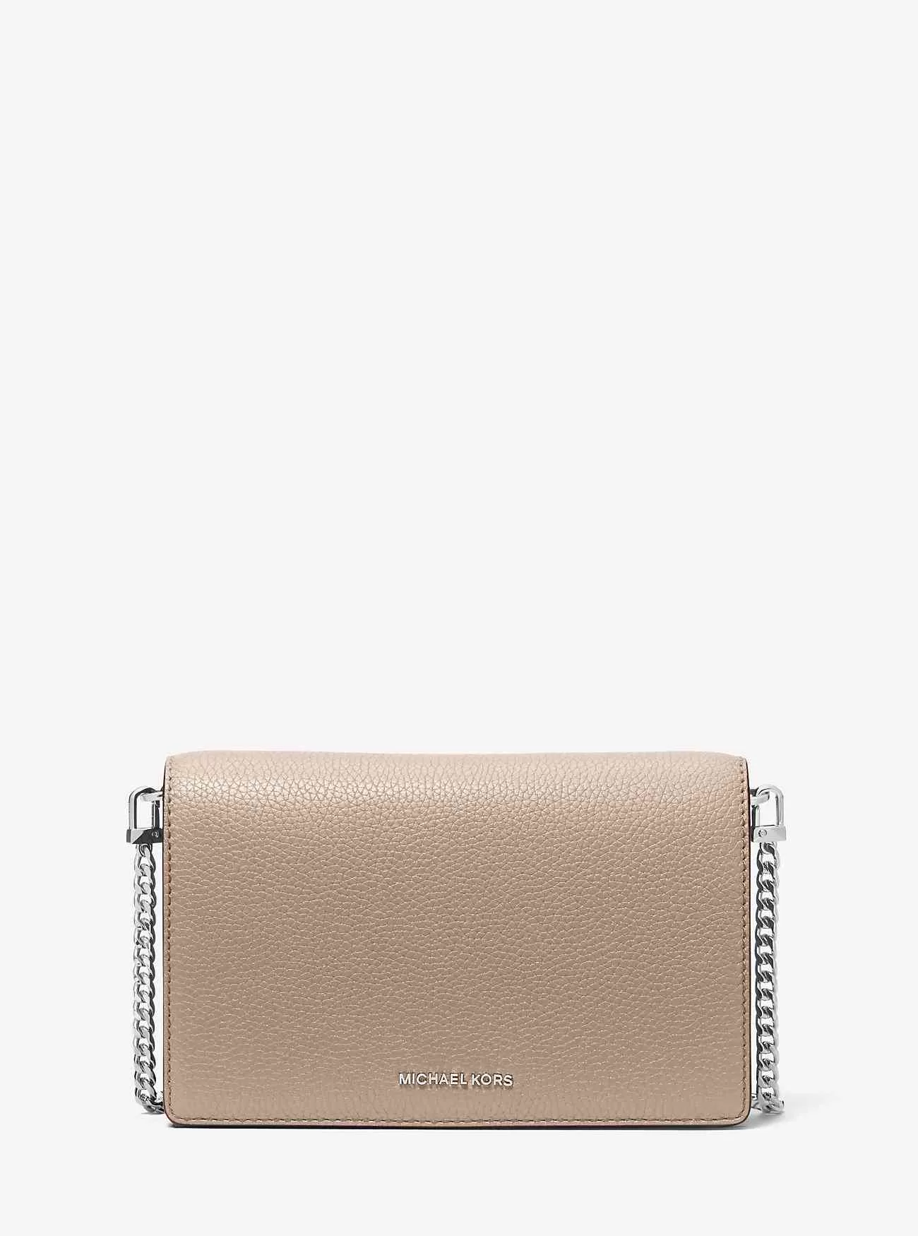 Jet Set Medium Pebbled Läder Crossbody-väska
