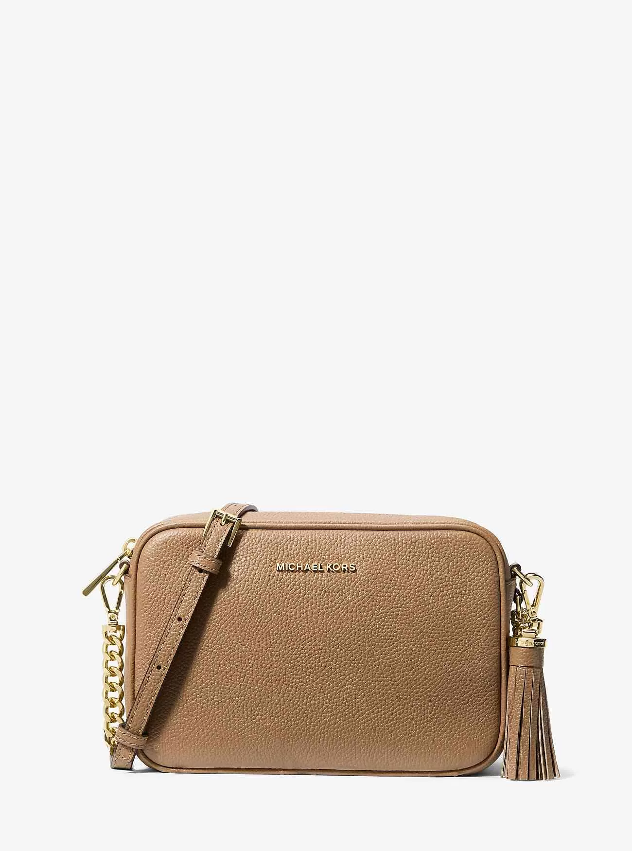 Jet Set Medium Pebbled Läder Crossbody-väska