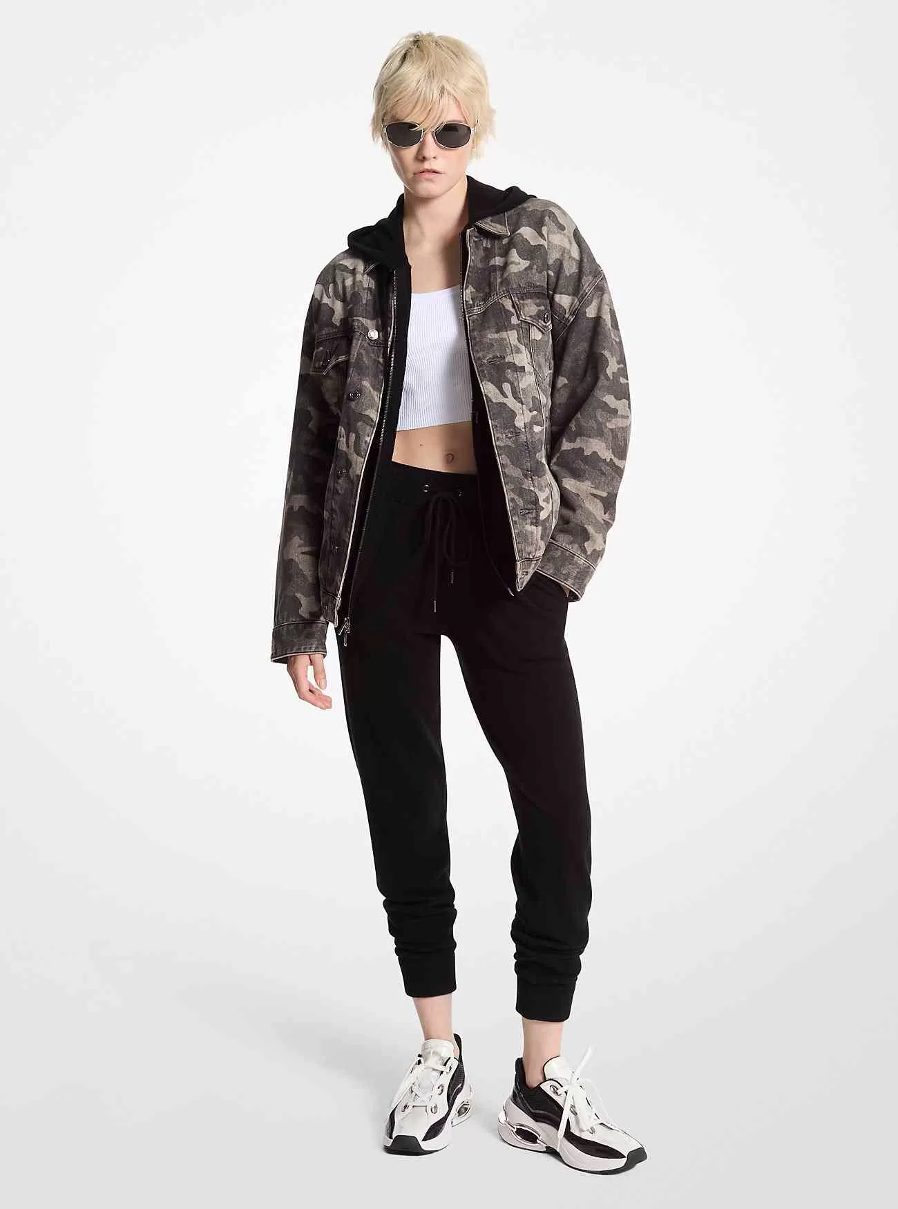 Joggers i ull- och kashmirblandning