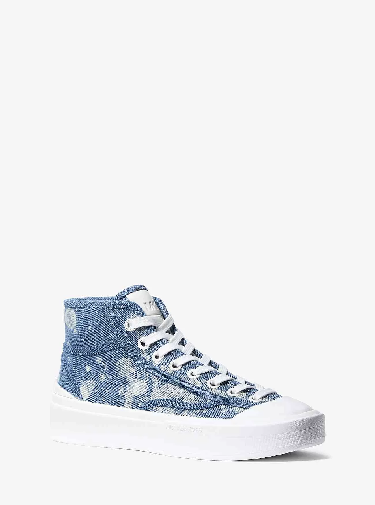 Jude Splattered Denim High-Top Sneaker