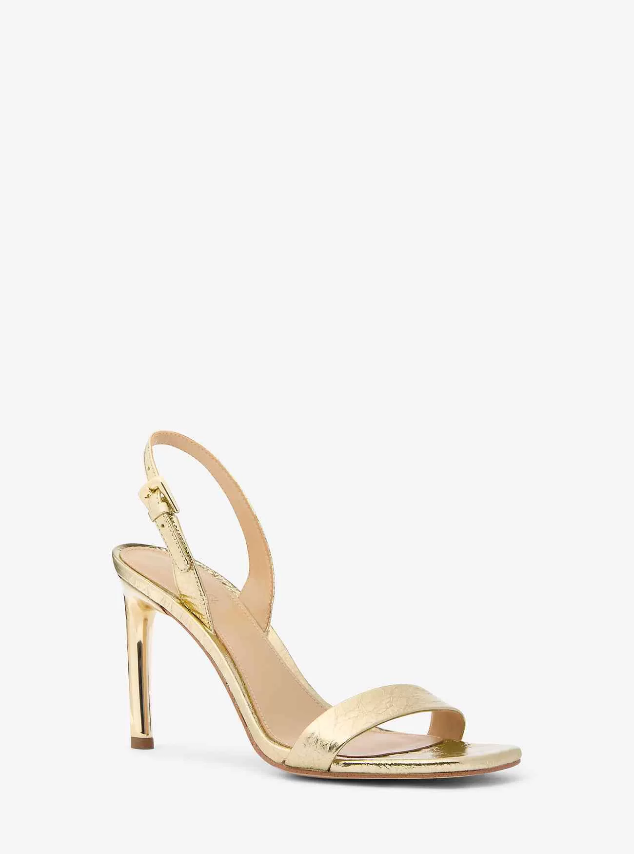 Kasia Crackled Metallic Läder Sandal