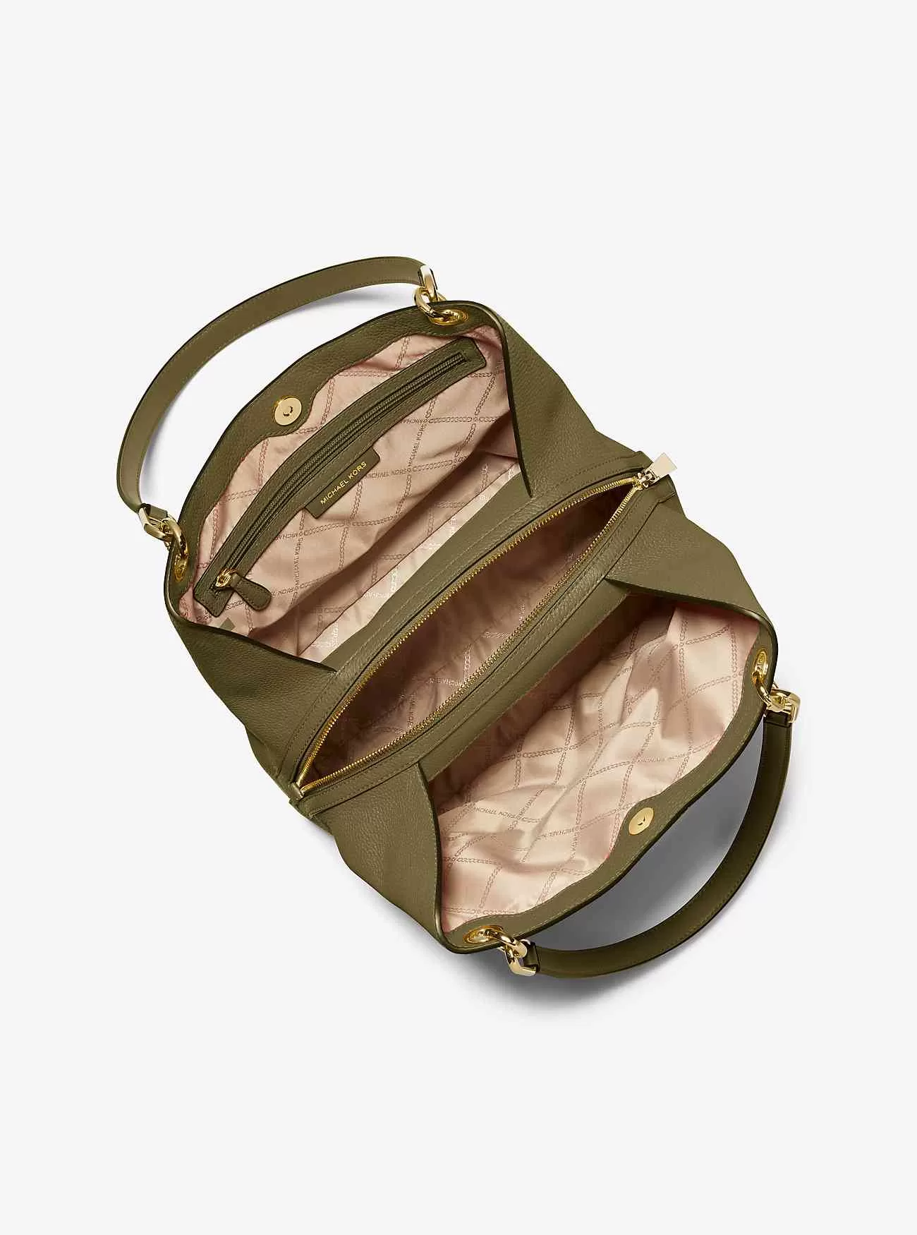 Kensington stor tygväska i läder i sten