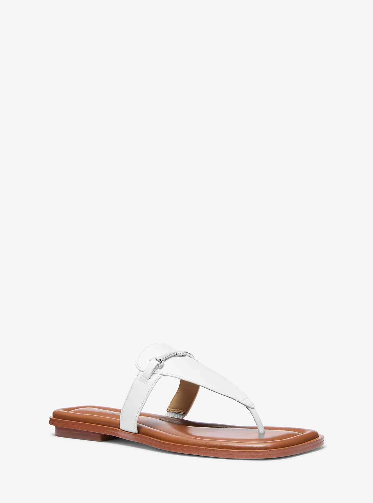 Lena läder sandal med T-band