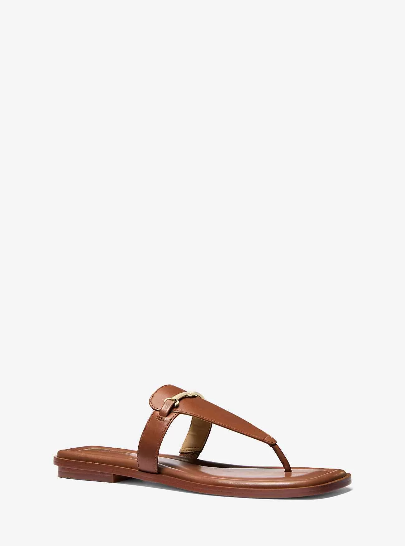 Lena läder sandal med T-band