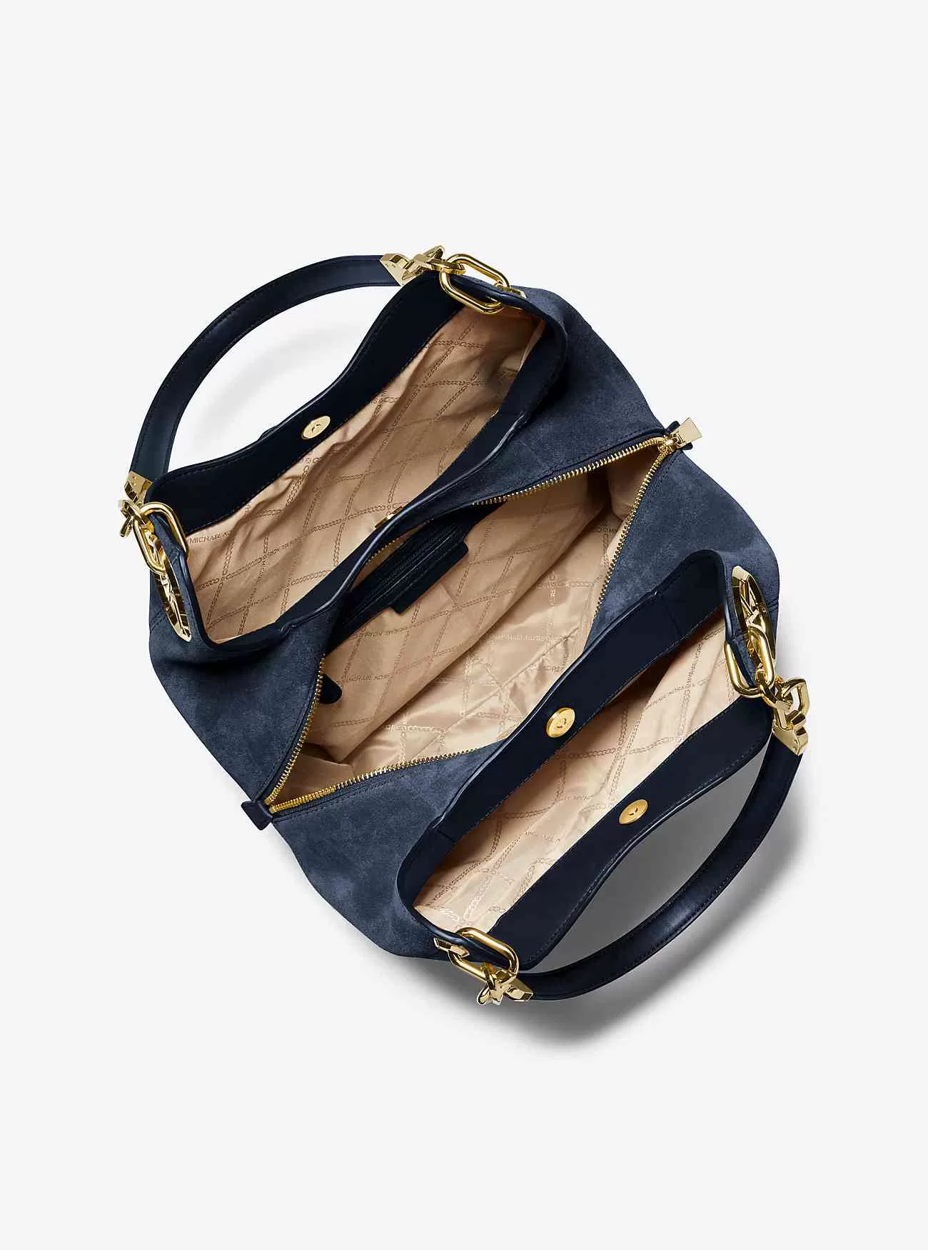 Lillie Stor axelväska i mocka