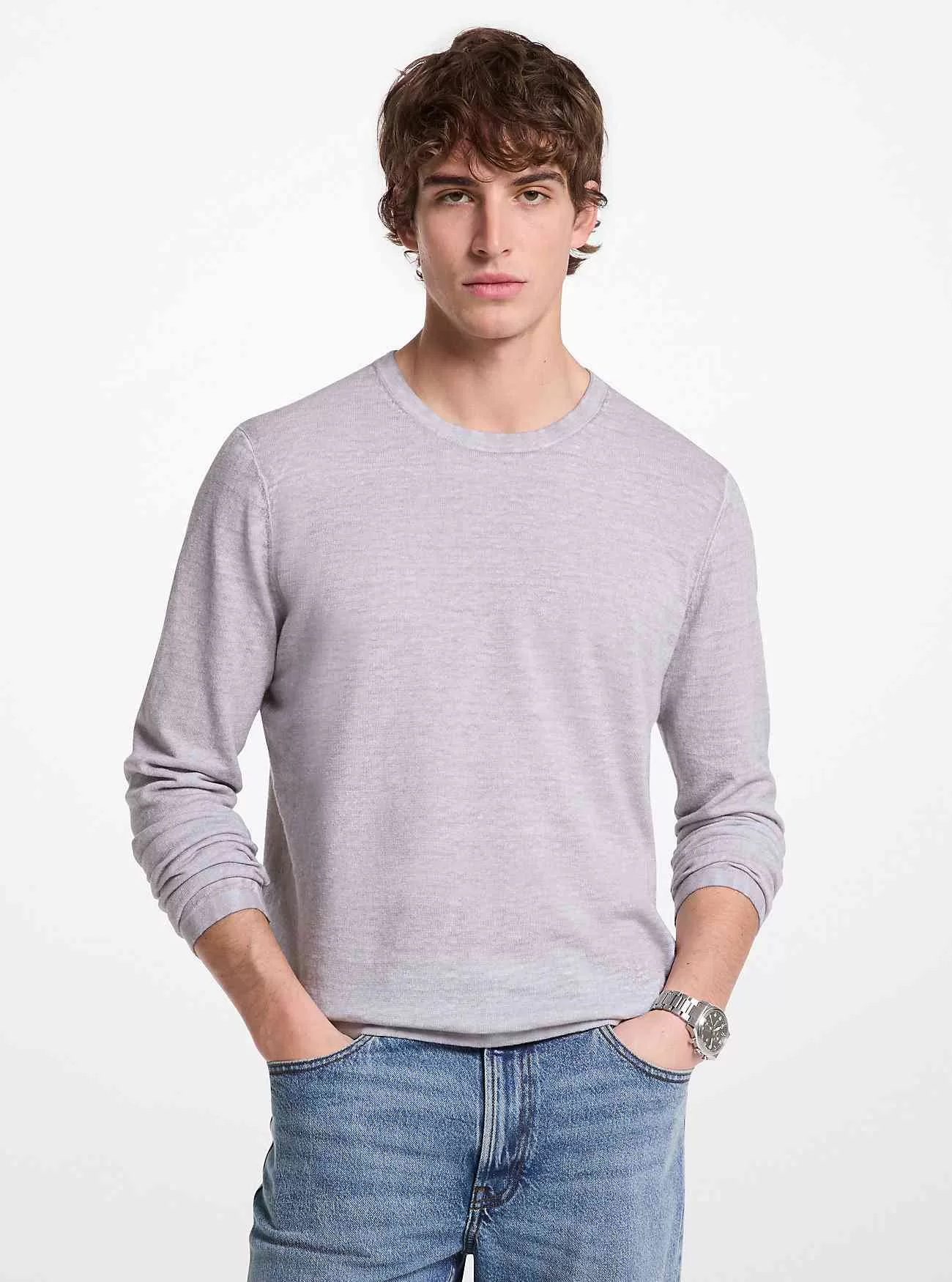 Linne och bomullströja