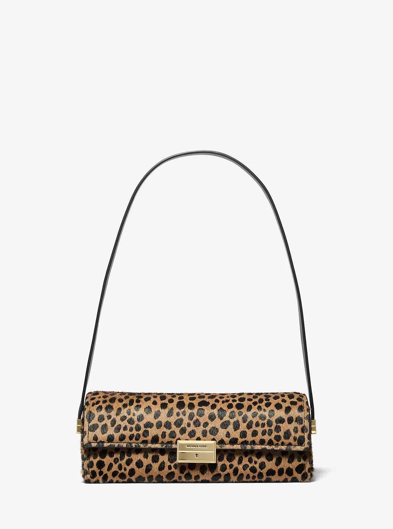 Ludlow Small Cheetah-Print Calf Hair Convertible Pochette