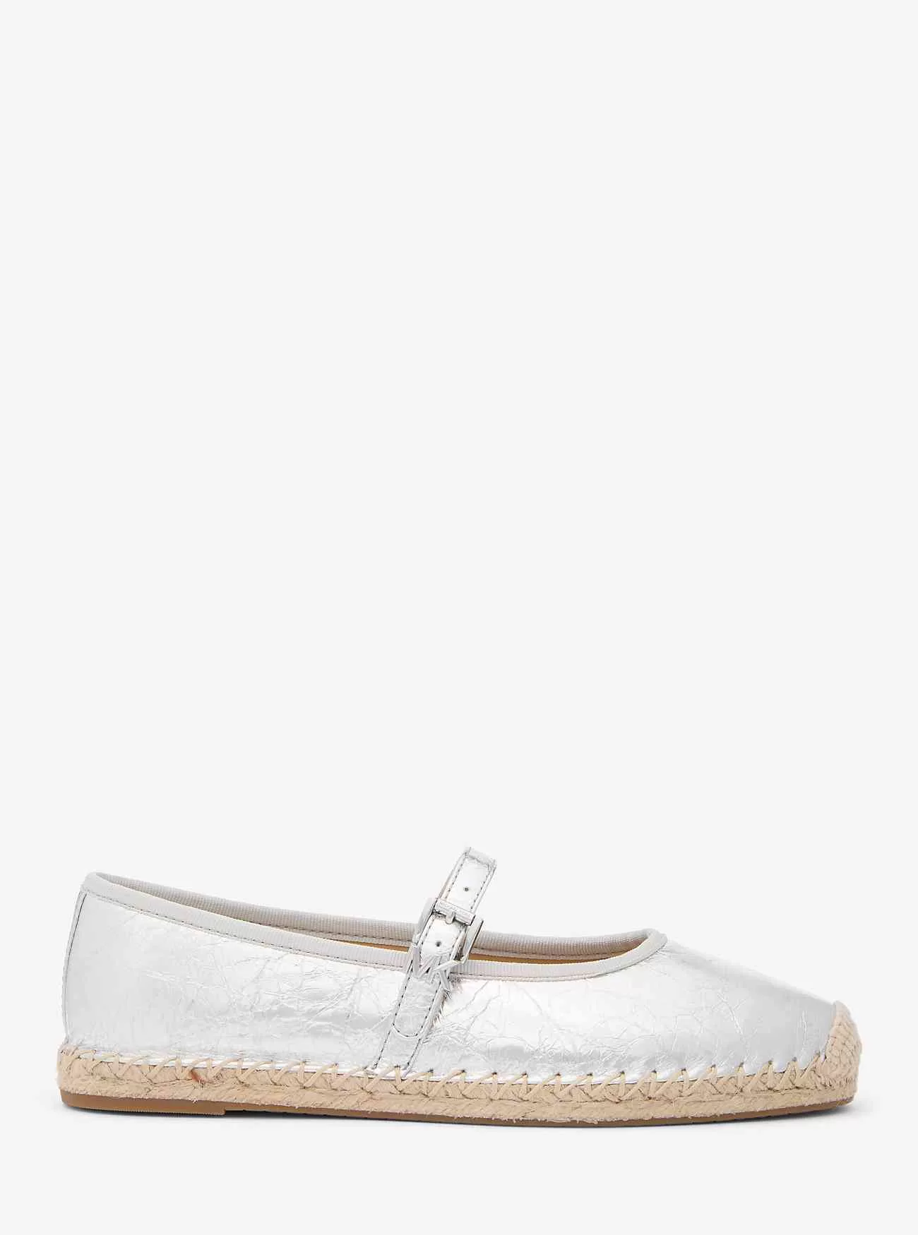 Lynn Metallic Läder Balett Espadrille