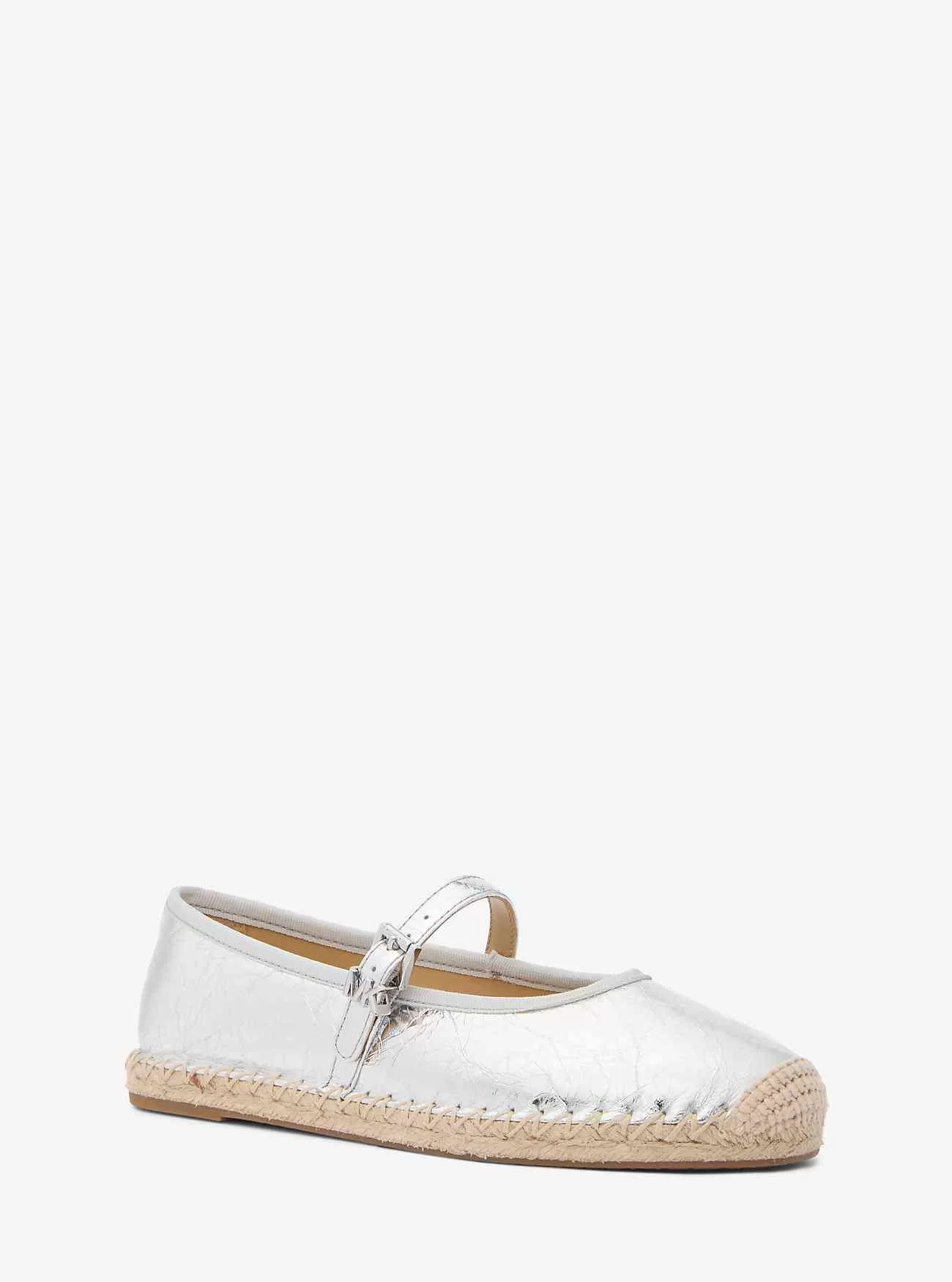 Lynn Metallic Läder Balett Espadrille