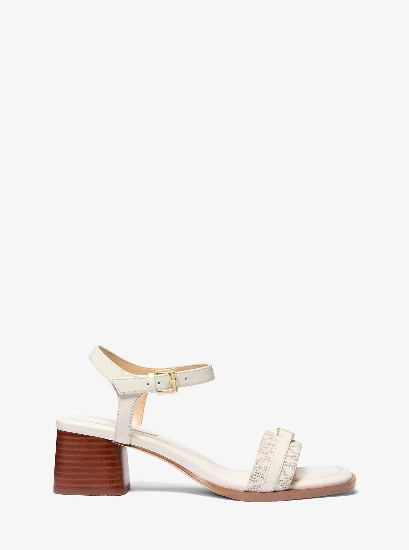 Mandy signaturlogotyp och lädersandal