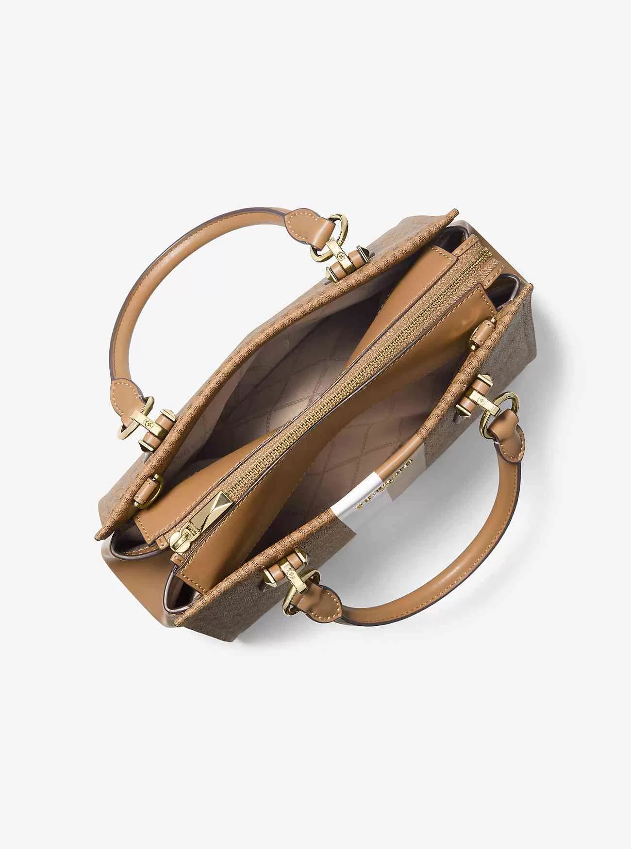 Marilyn Medium Logo Stripe Satchel