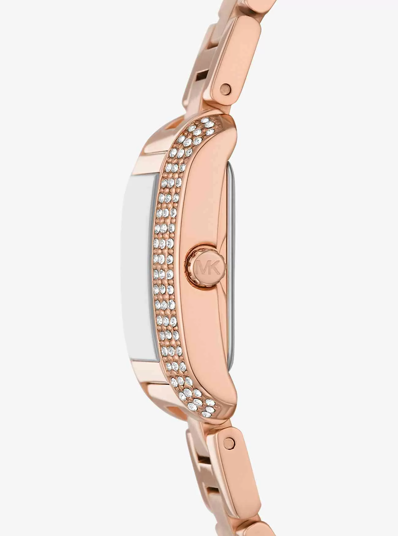 Mini Emery Pavé Rose Gold-Tone klocka och armband presentset