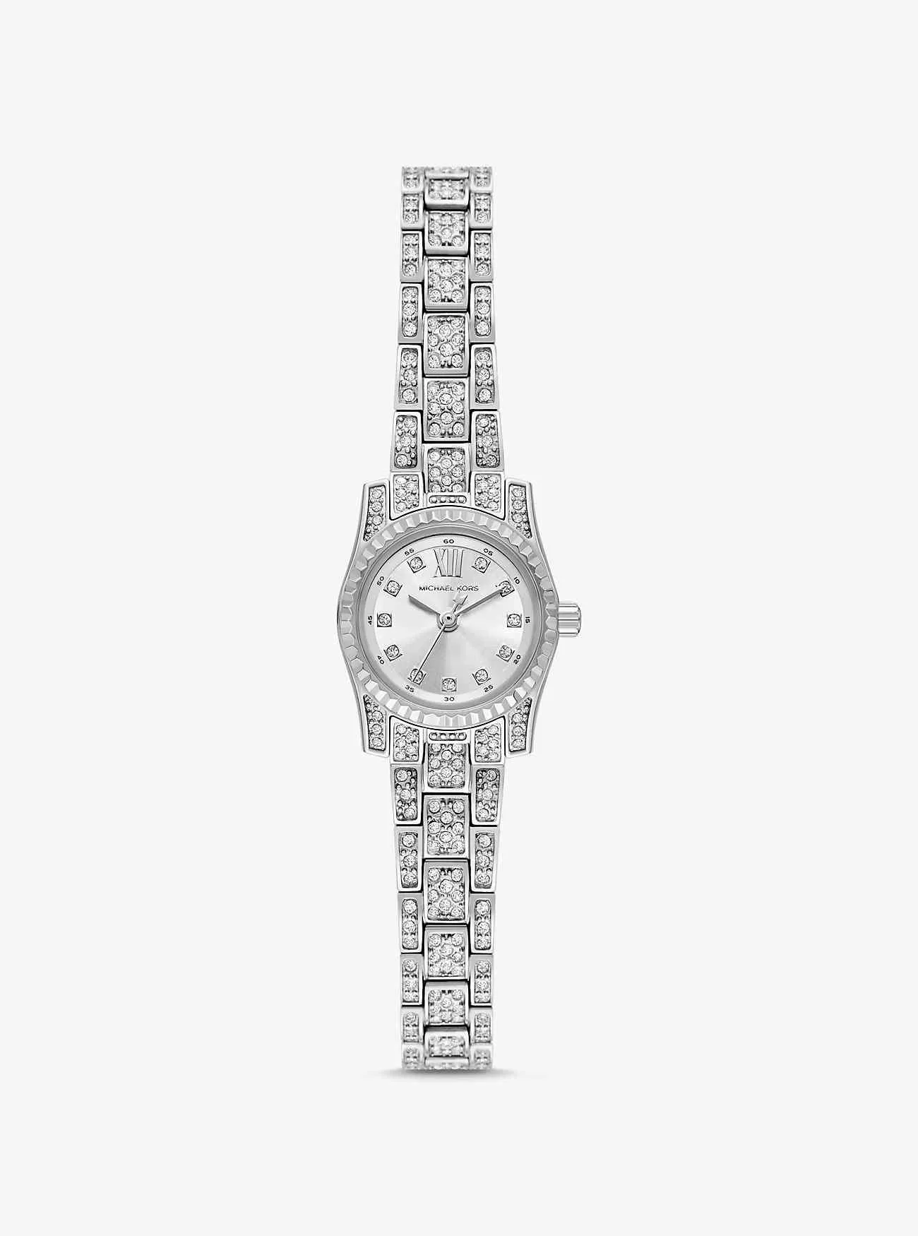 Mini Lexington Pavé Silver-Tone Watch